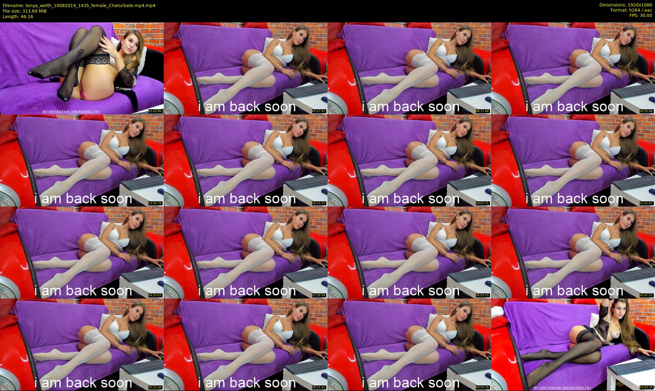 tanya_welth — 47 minute Chaturbate female cam show recording, 1080p, Aug 10, 2019