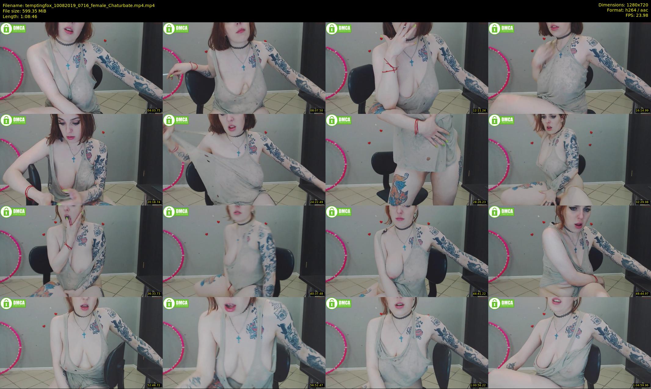temptingfox — 69 minute Chaturbate female cam show recording, 720p, Aug 10, 2019