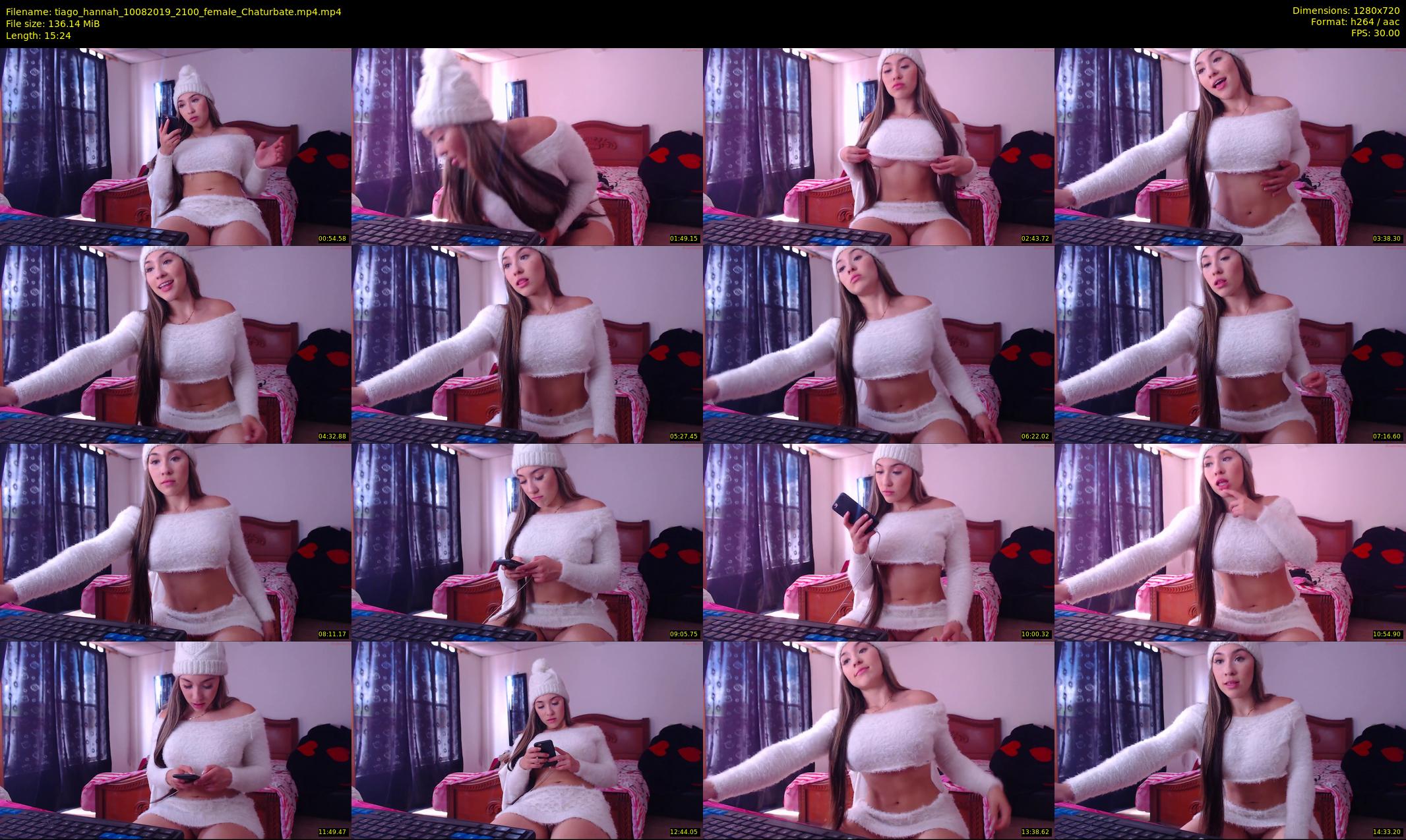 tiago_hannah — 16 minute Chaturbate couple cam show recording, 720p, Aug 10, 2019