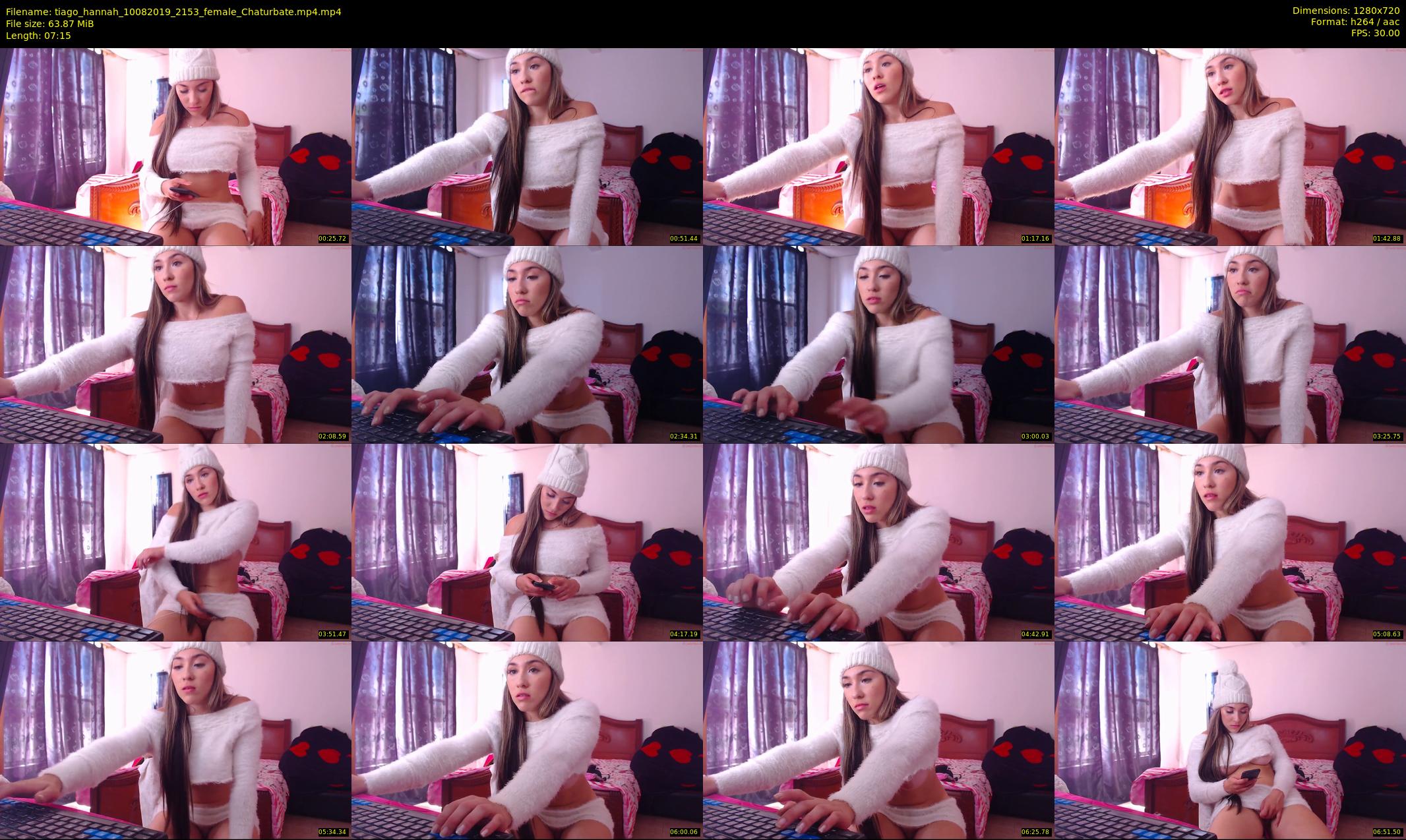 tiago_hannah — 8 minute Chaturbate couple cam show recording, 720p, Aug 10, 2019