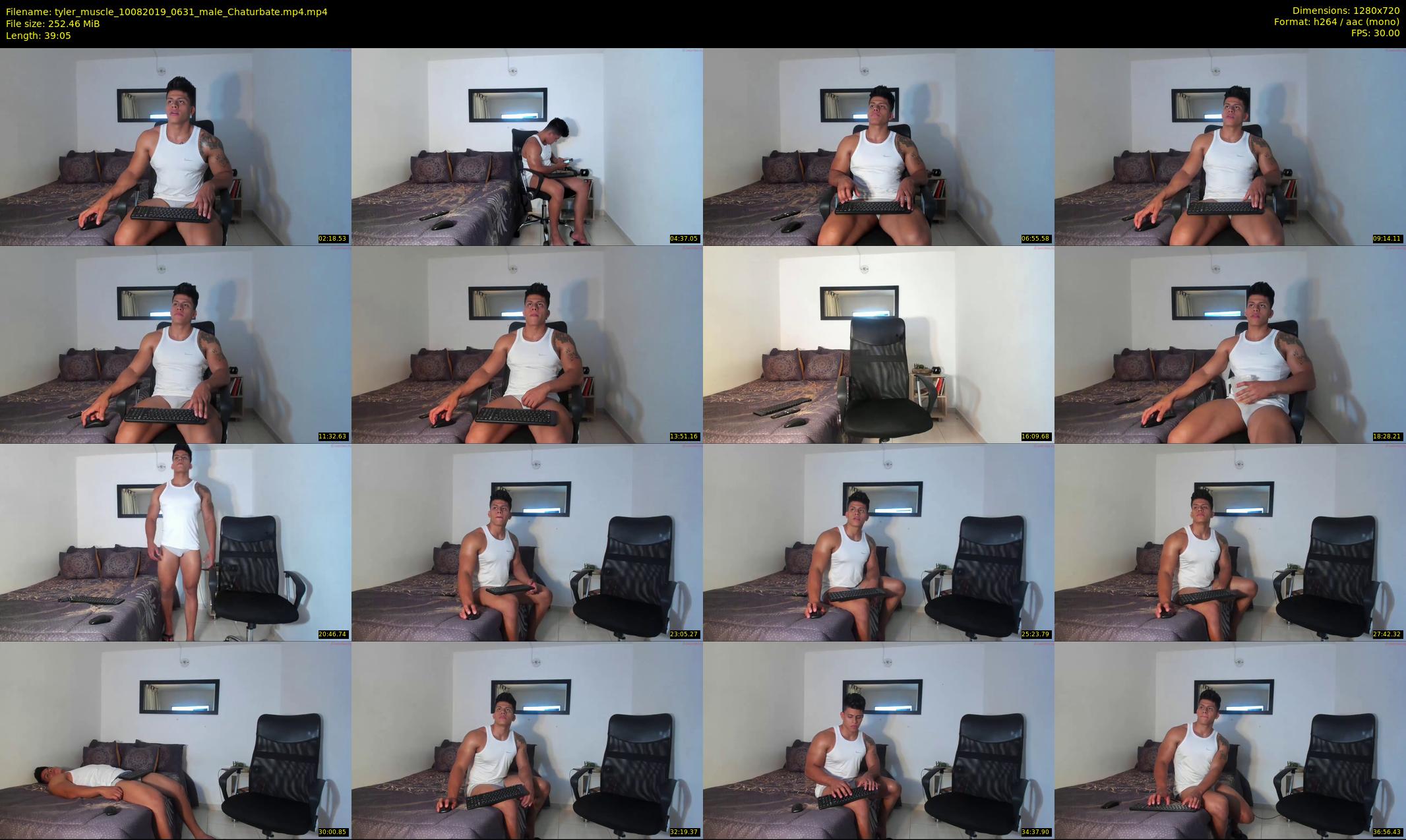 tyler_muscle — 40 minute Chaturbate male cam show recording, 720p, Aug 10, 2019
