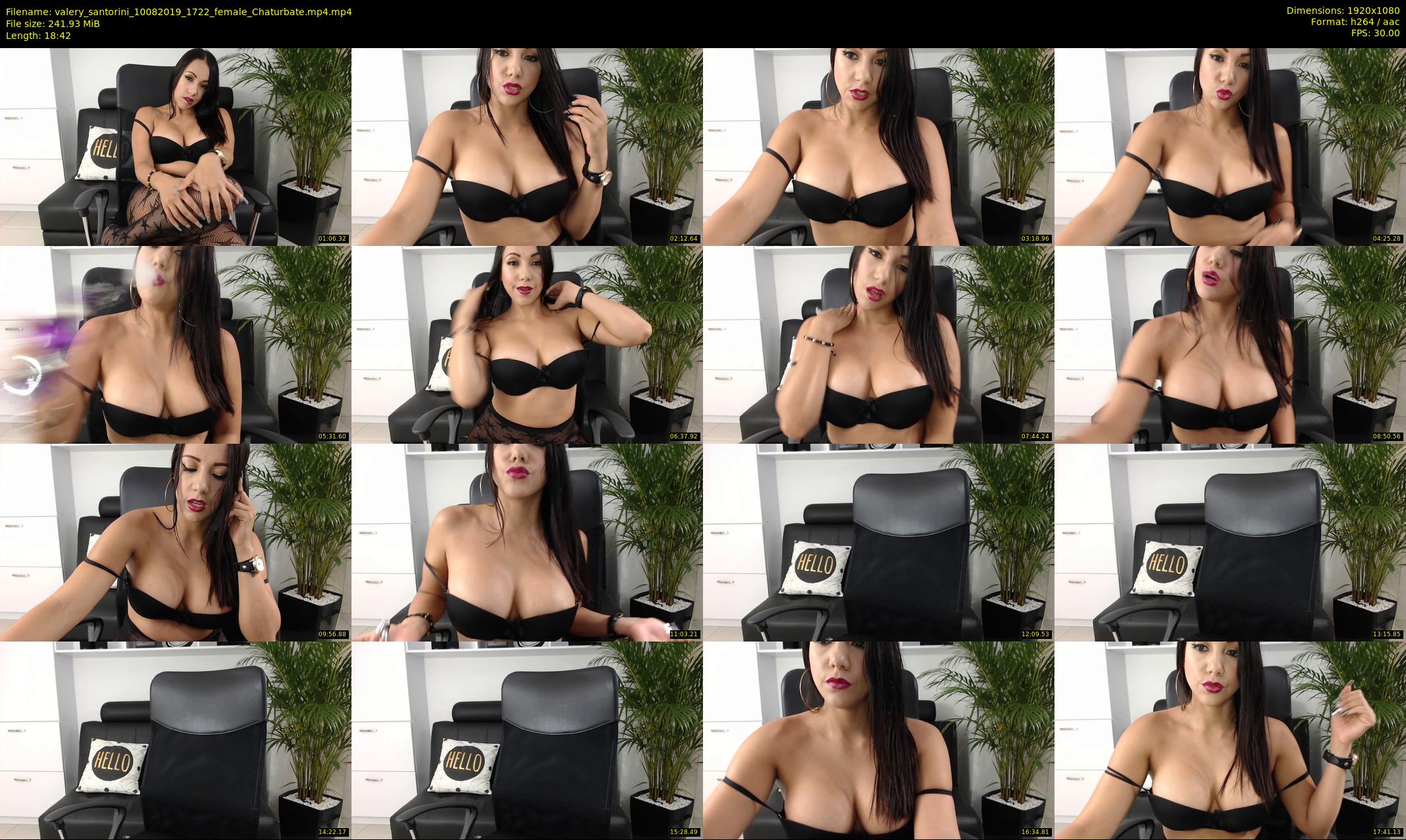 valery_santorini — 19 minute Chaturbate female cam show recording, 1080p, Aug 10, 2019