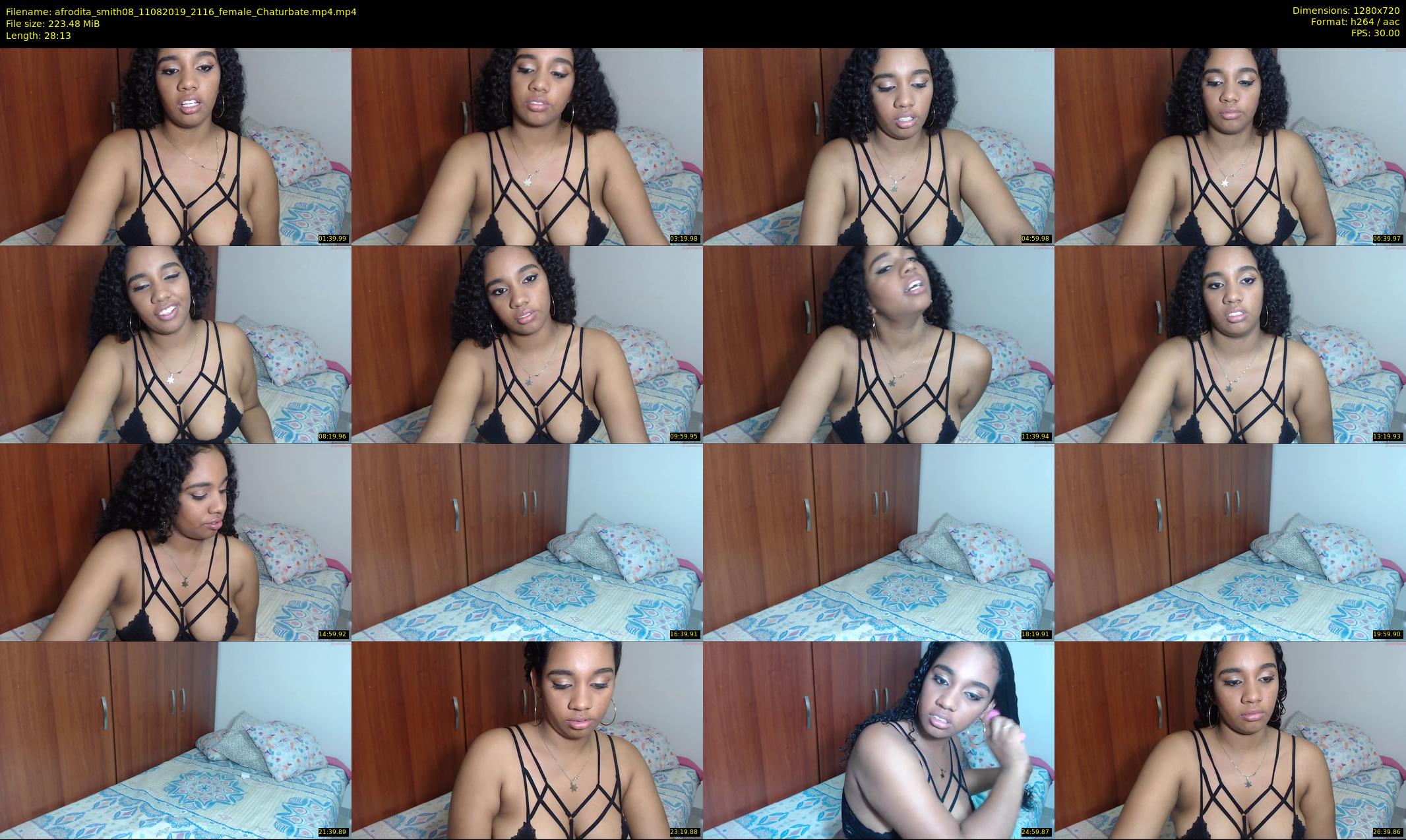 afrodita_smith08 — 29 minute Chaturbate female cam show recording, 720p, Aug 11, 2019