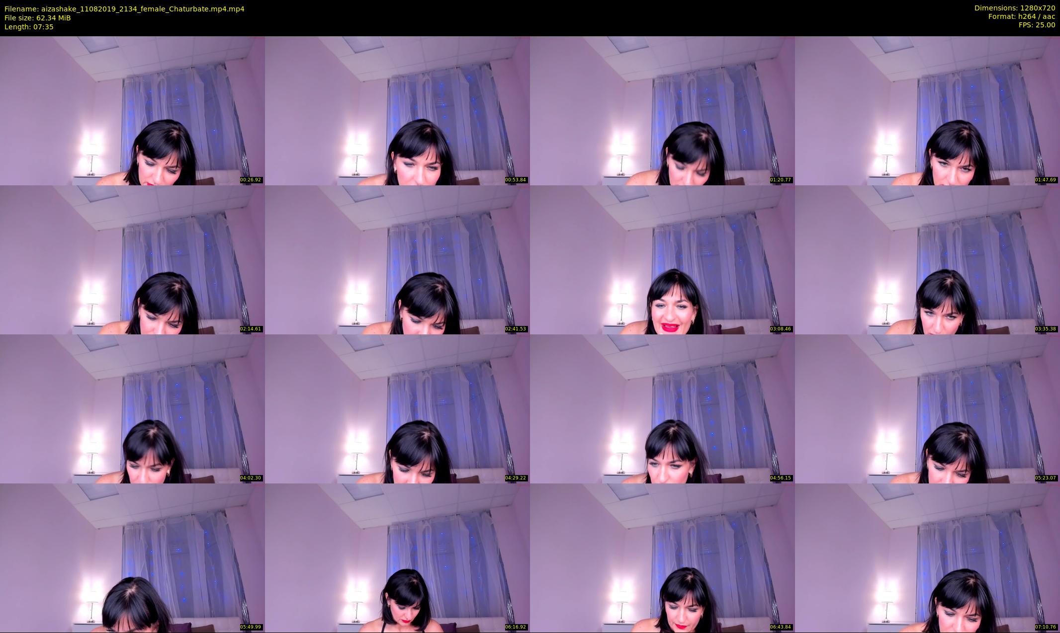 aizashake — 8 minute Chaturbate female cam show recording, 720p, Aug 11, 2019