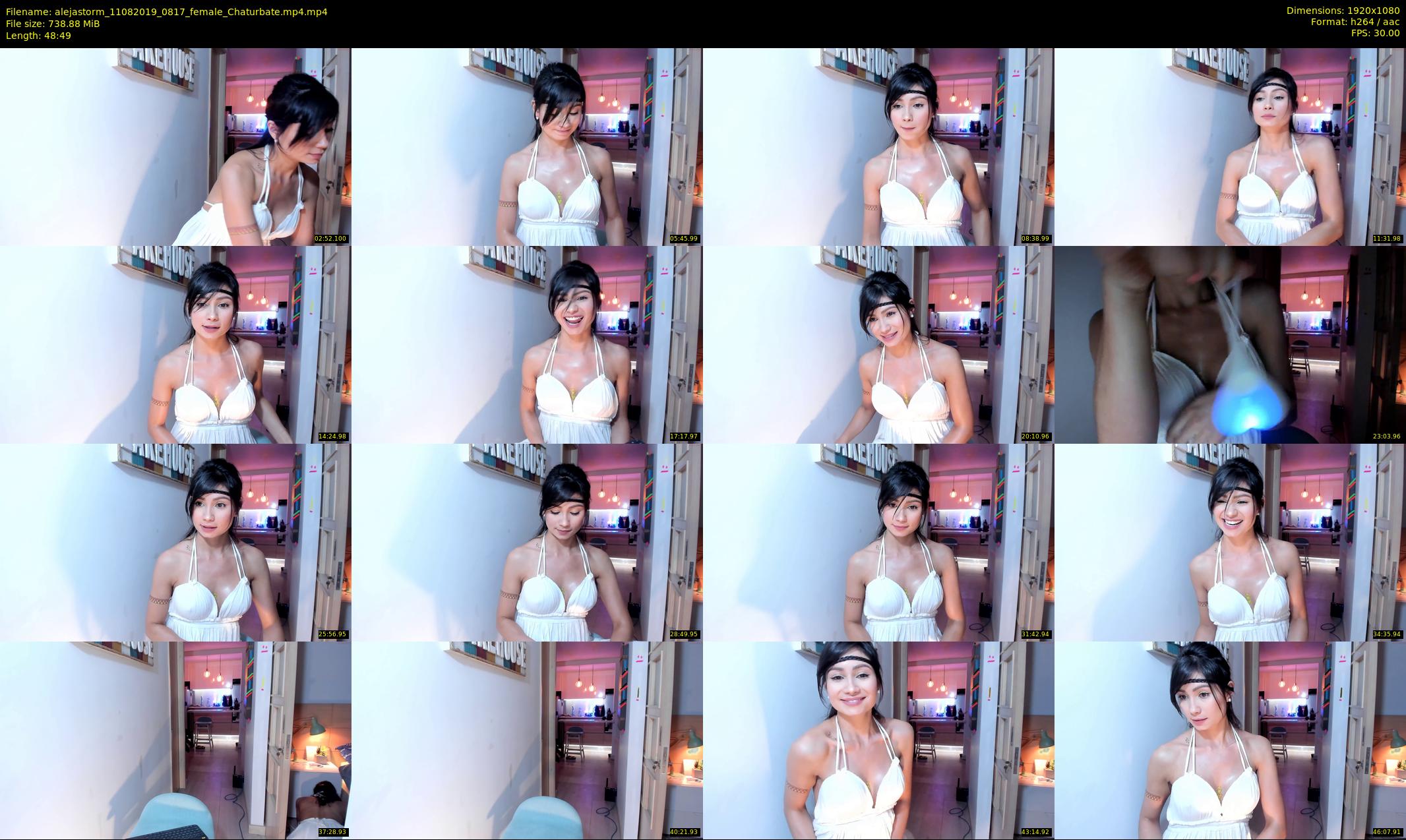 alejastorm — 49 minute Chaturbate female cam show recording, 1080p, Aug 11, 2019