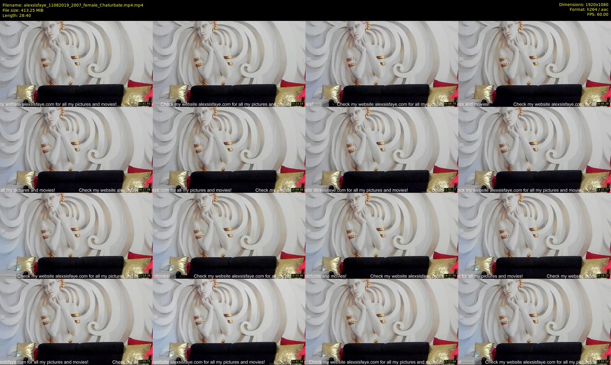 alexsisfaye — 29 minute Chaturbate female cam show recording, 1080p, Aug 11, 2019