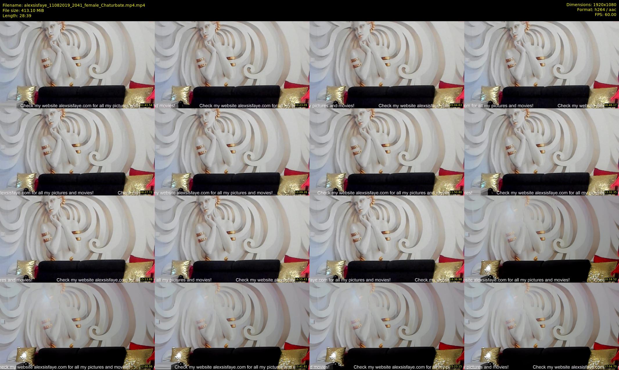 alexsisfaye — 29 minute Chaturbate female cam show recording, 1080p, Aug 11, 2019