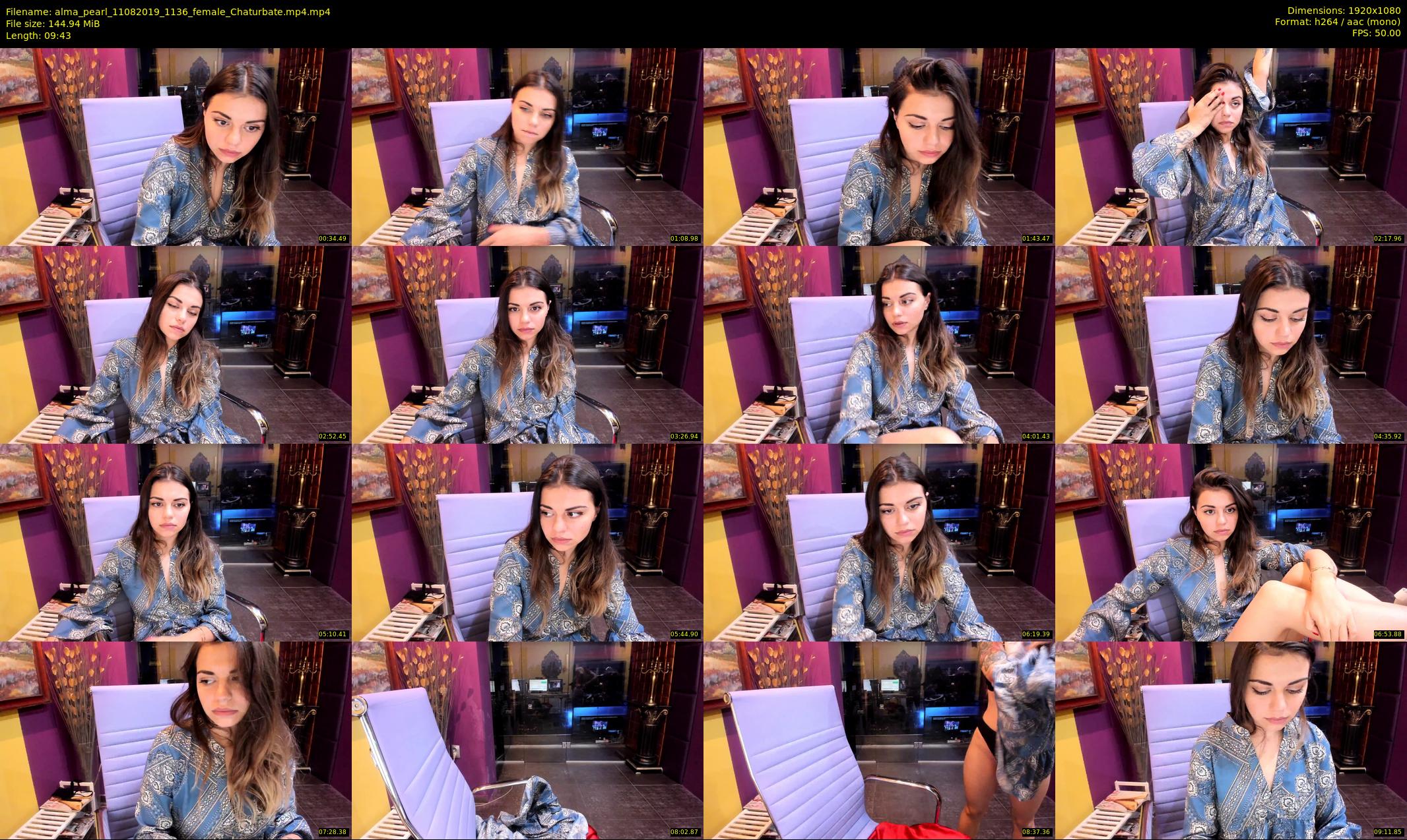 alma_pearl — 10 minute Chaturbate female cam show recording, 1080p, Aug 11, 2019