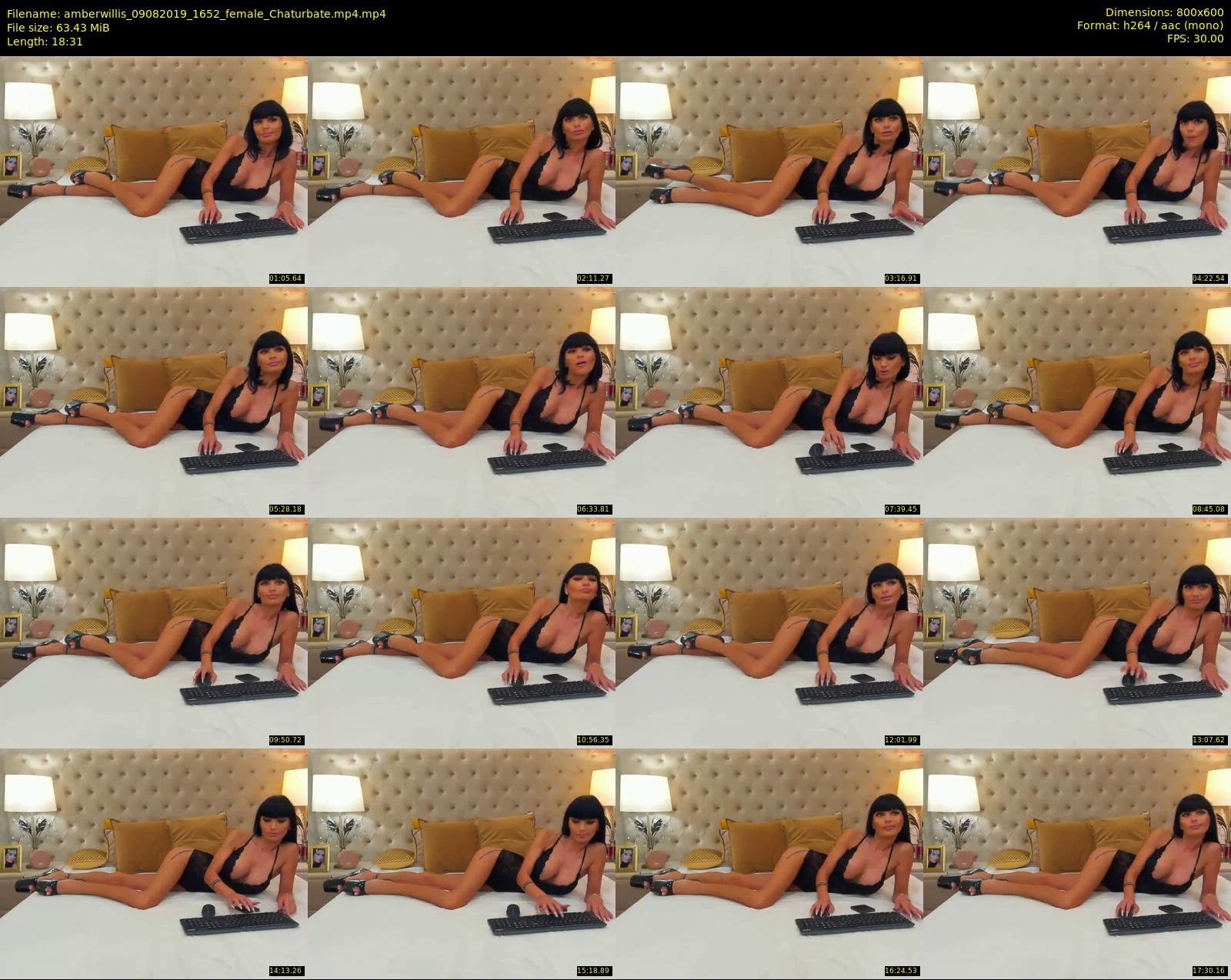 amberwillis — 19 minute Chaturbate female cam show recording, 480p, Aug 9, 2019