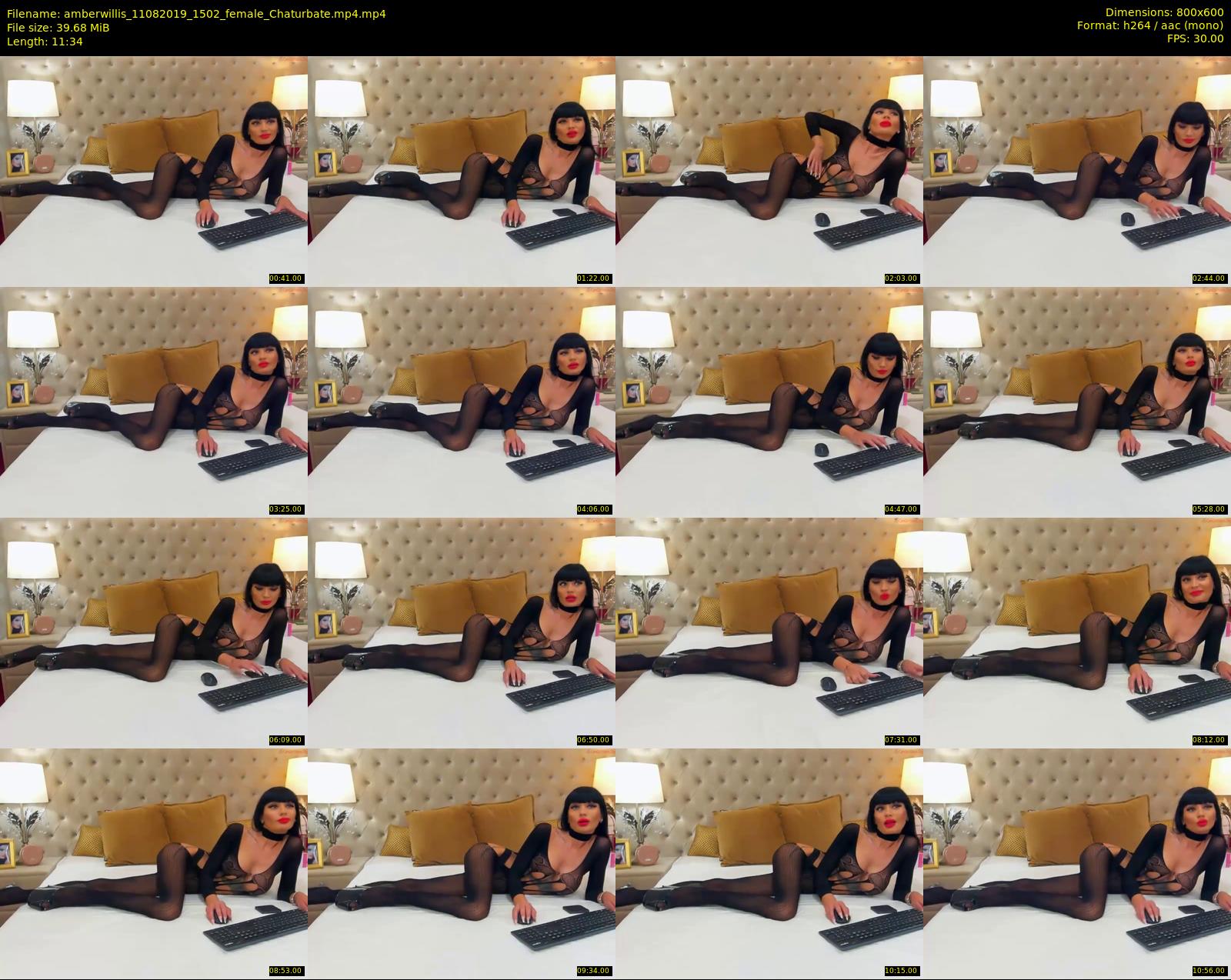amberwillis — 12 minute Chaturbate female cam show recording, 480p, Aug 11, 2019