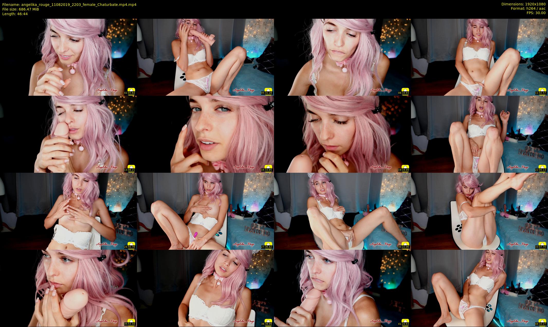 angelika_rouge — 47 minute Chaturbate female cam show recording, 1080p, Aug 11, 2019