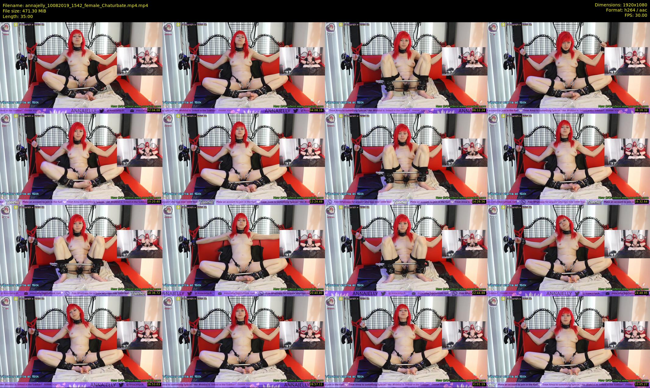 annajelly — 35 minute Chaturbate couple cam show recording, 1080p, Aug 10, 2019