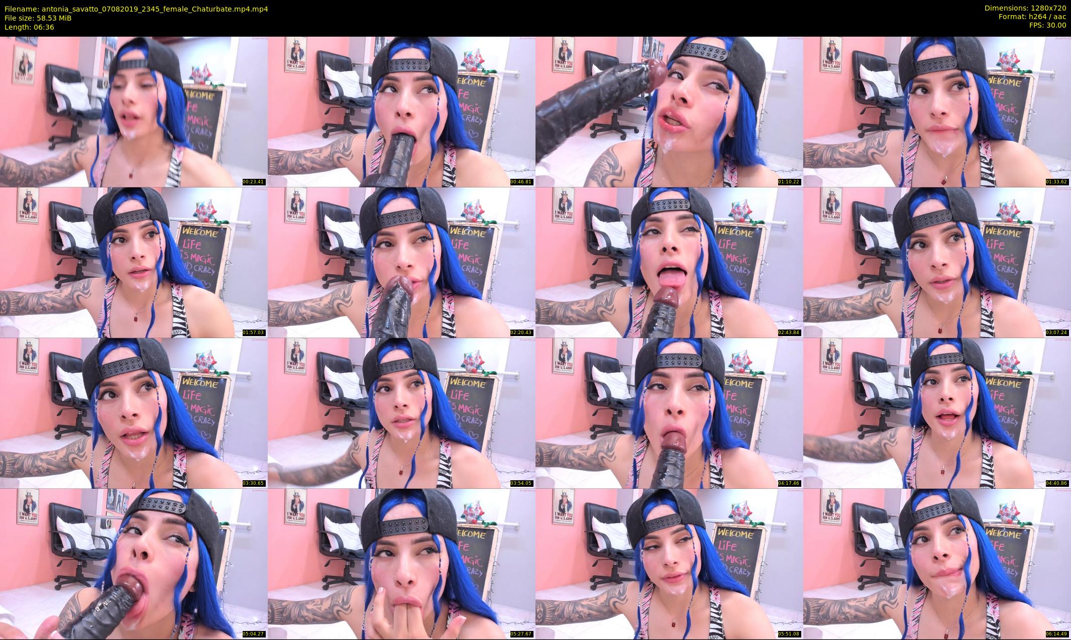antonia_savatto — 7 minute Chaturbate female cam show recording, 720p, Aug 7, 2019