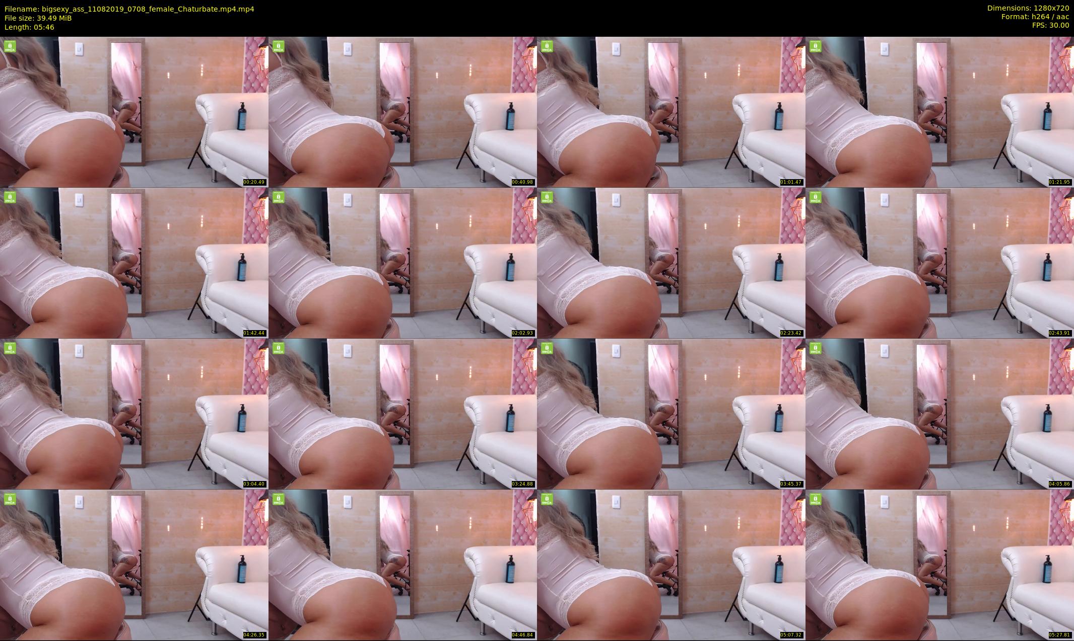 bigsexy_ass — 6 minute Chaturbate female cam show recording, 720p, Aug 11, 2019
