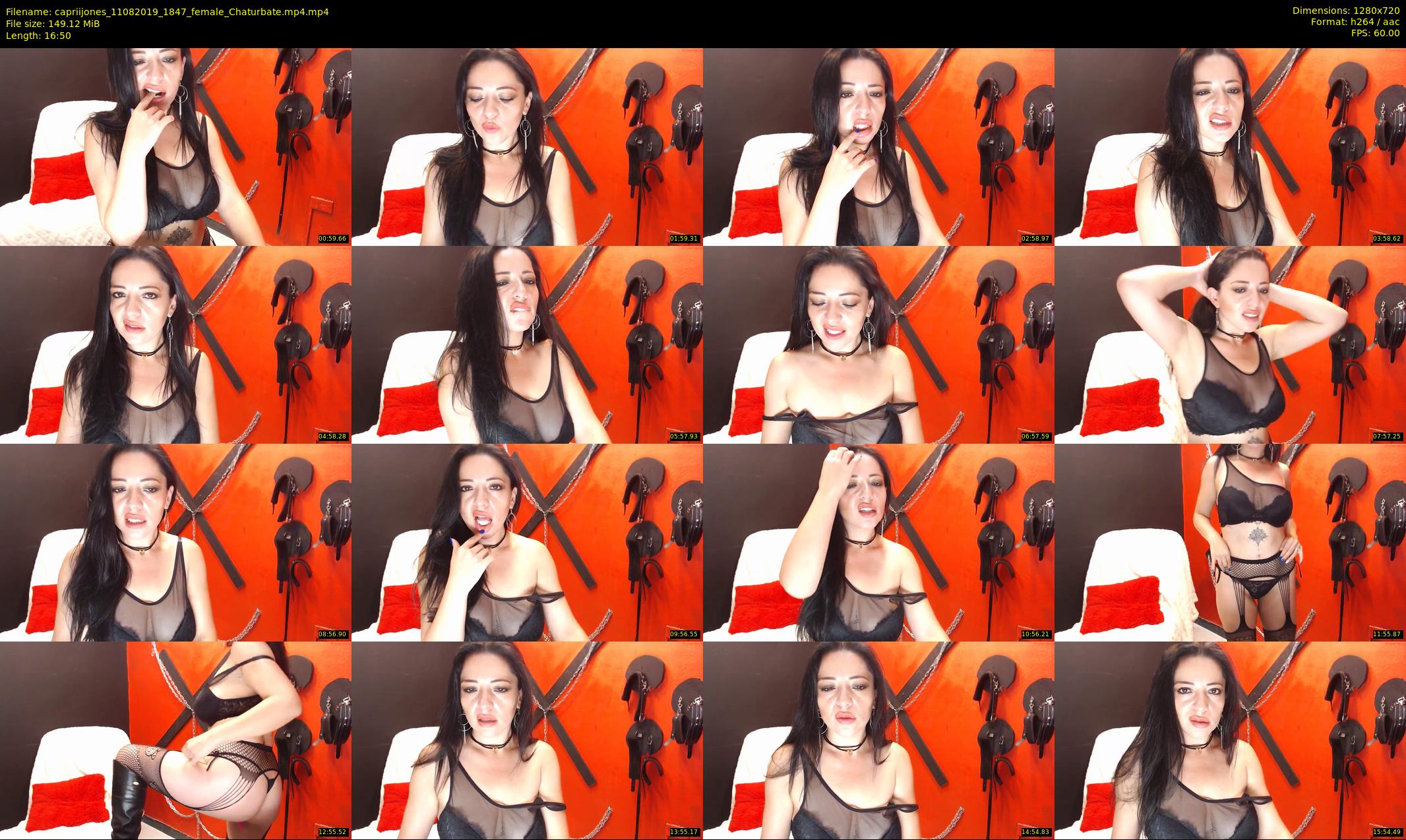 capriijones — 17 minute Chaturbate female cam show recording, 720p, Aug 11, 2019