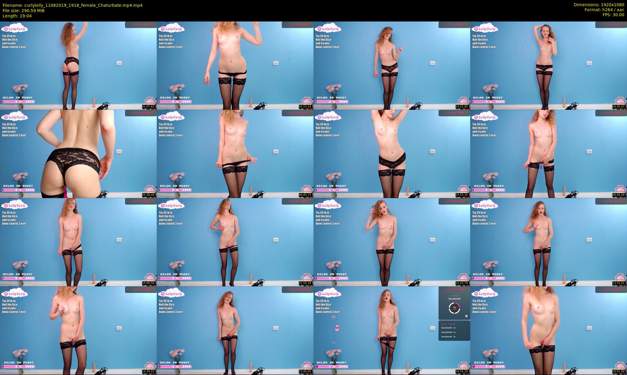 curlylolly — 20 minute Chaturbate female cam show recording, 1080p, Aug 11, 2019