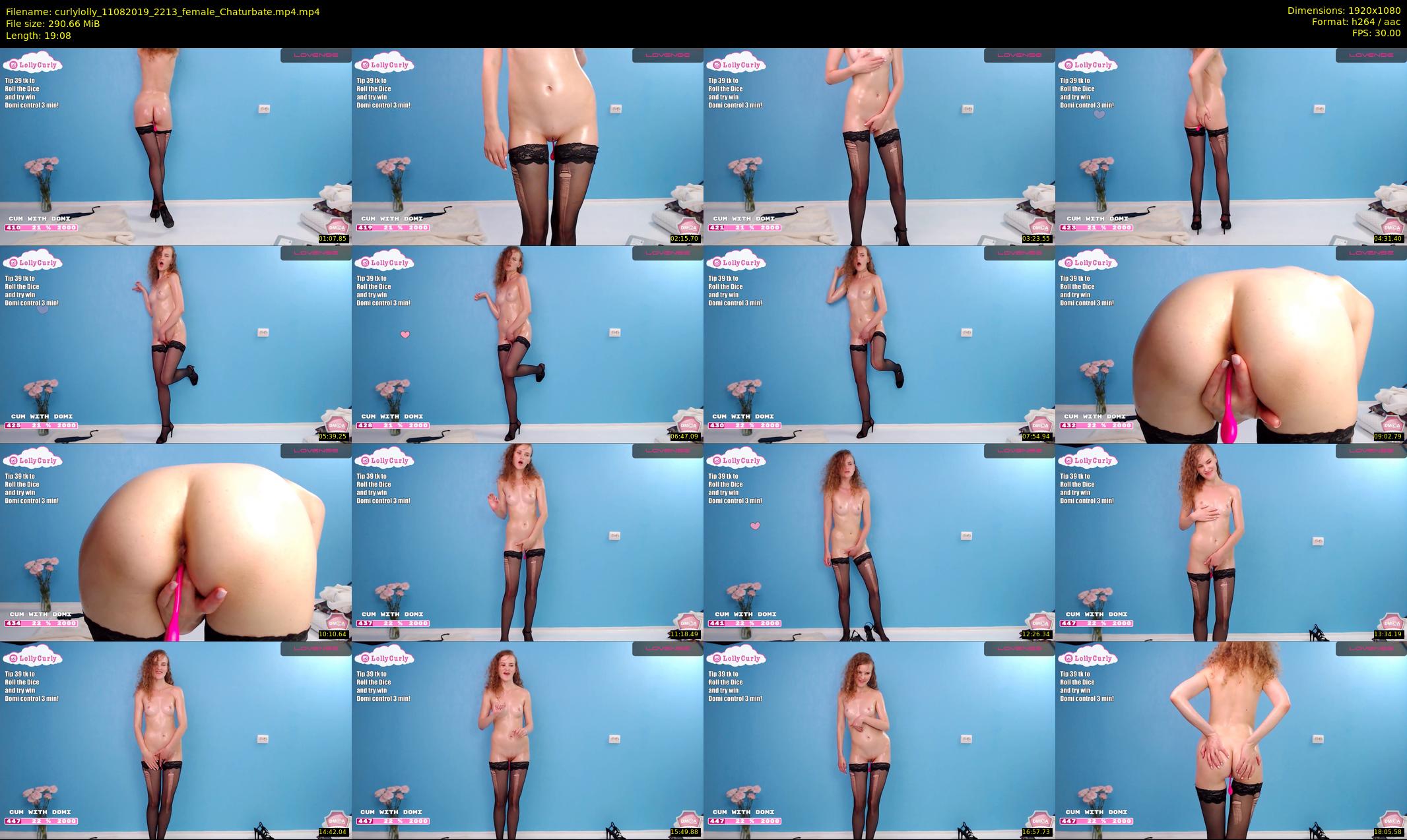 curlylolly — 20 minute Chaturbate female cam show recording, 1080p, Aug 11, 2019