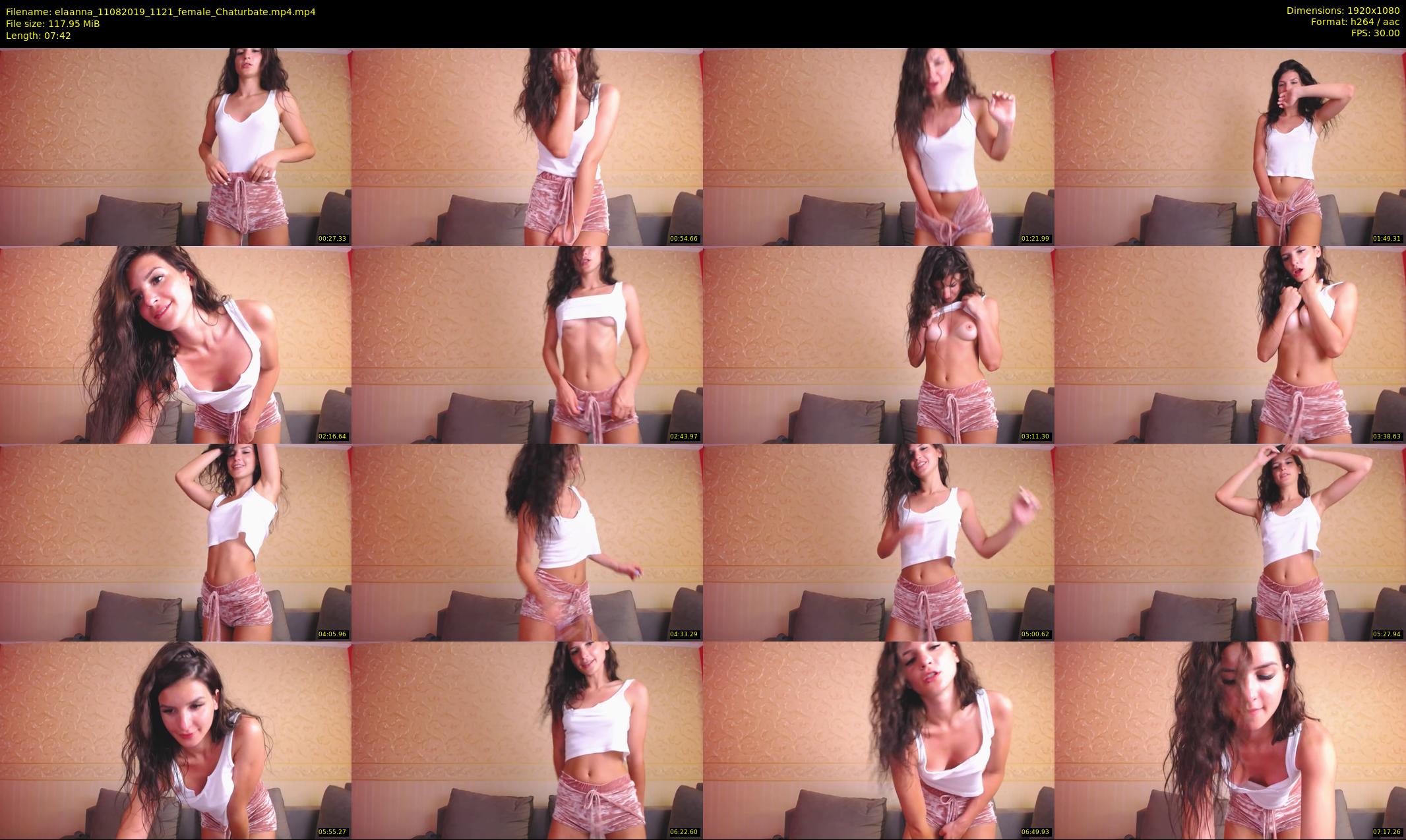 elaanna — 8 minute Chaturbate female cam show recording, 1080p, Aug 11, 2019