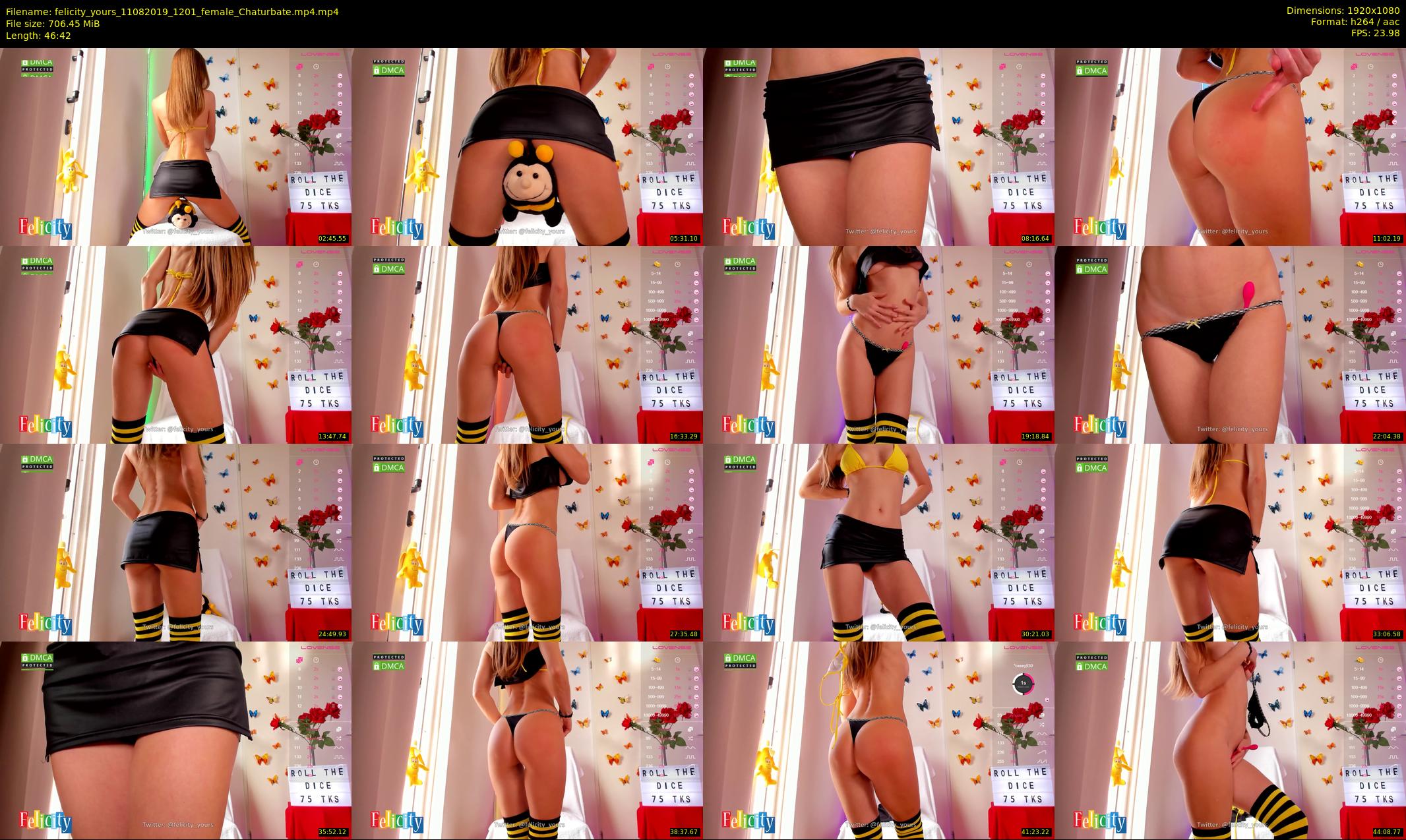 felicity_yours — 47 minute Chaturbate female cam show recording, 1080p, Aug 11, 2019