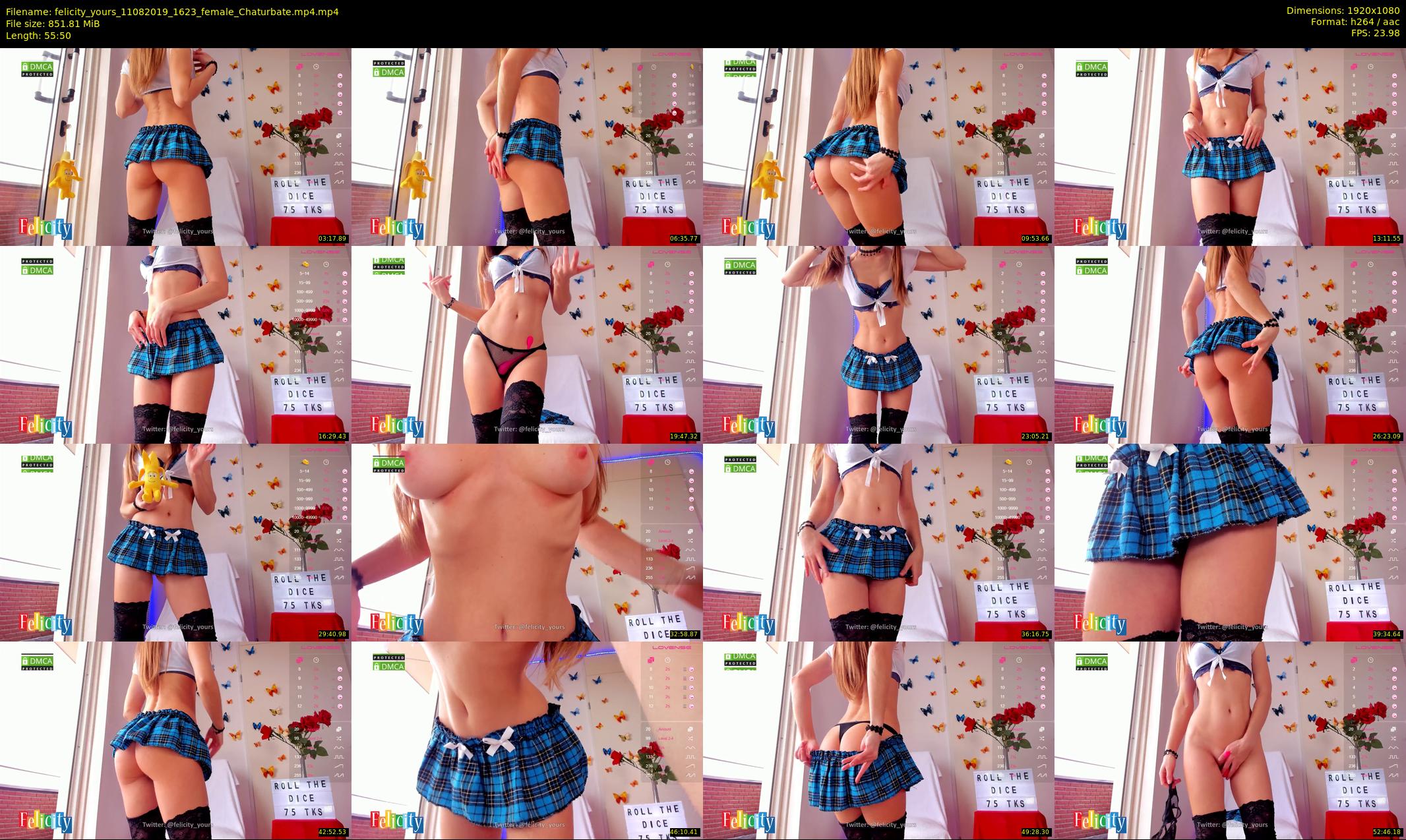 felicity_yours — 56 minute Chaturbate female cam show recording, 1080p, Aug 11, 2019