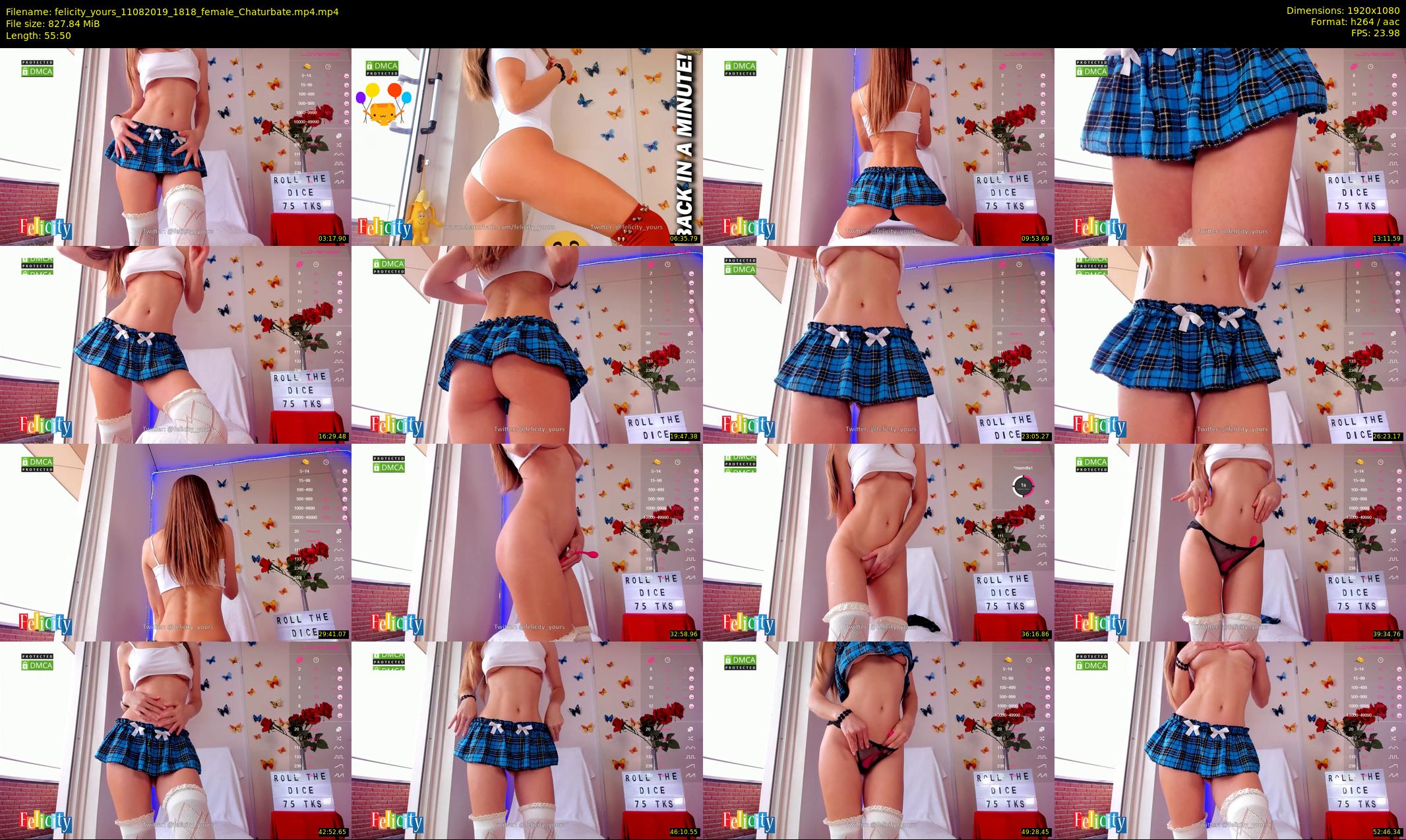 felicity_yours — 56 minute Chaturbate female cam show recording, 1080p, Aug 11, 2019