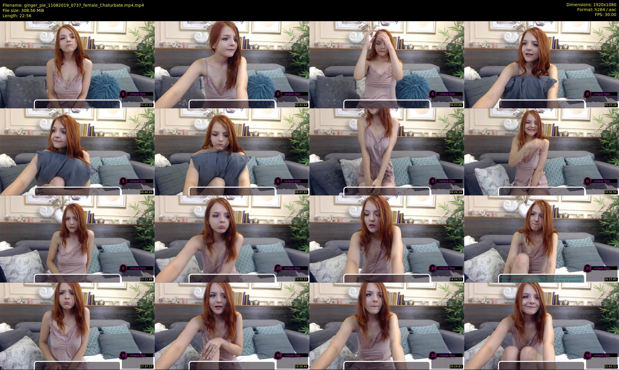 ginger_pie — 23 minute Chaturbate female cam show recording, 1080p, Aug 11, 2019