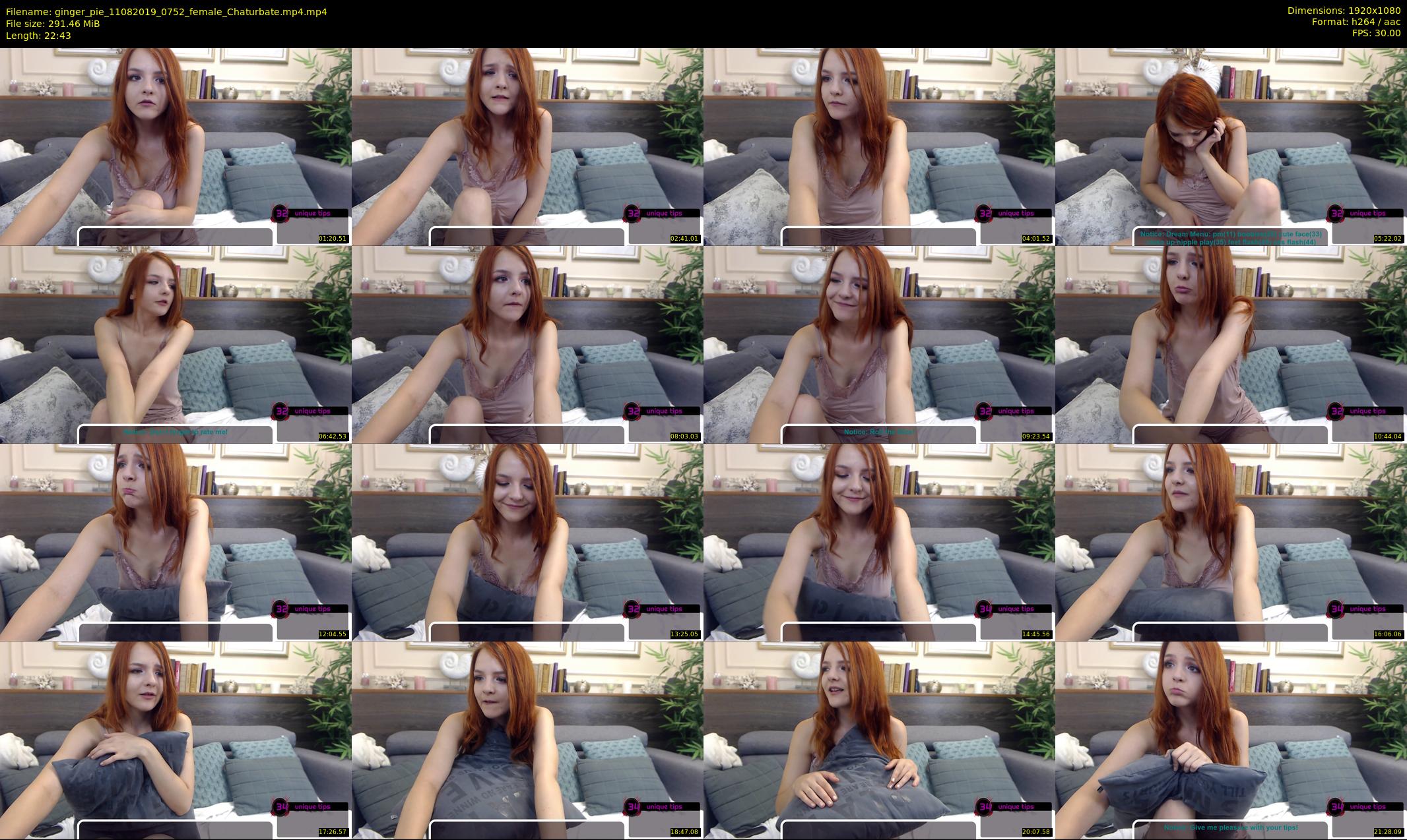 ginger_pie — 23 minute Chaturbate female cam show recording, 1080p, Aug 11, 2019