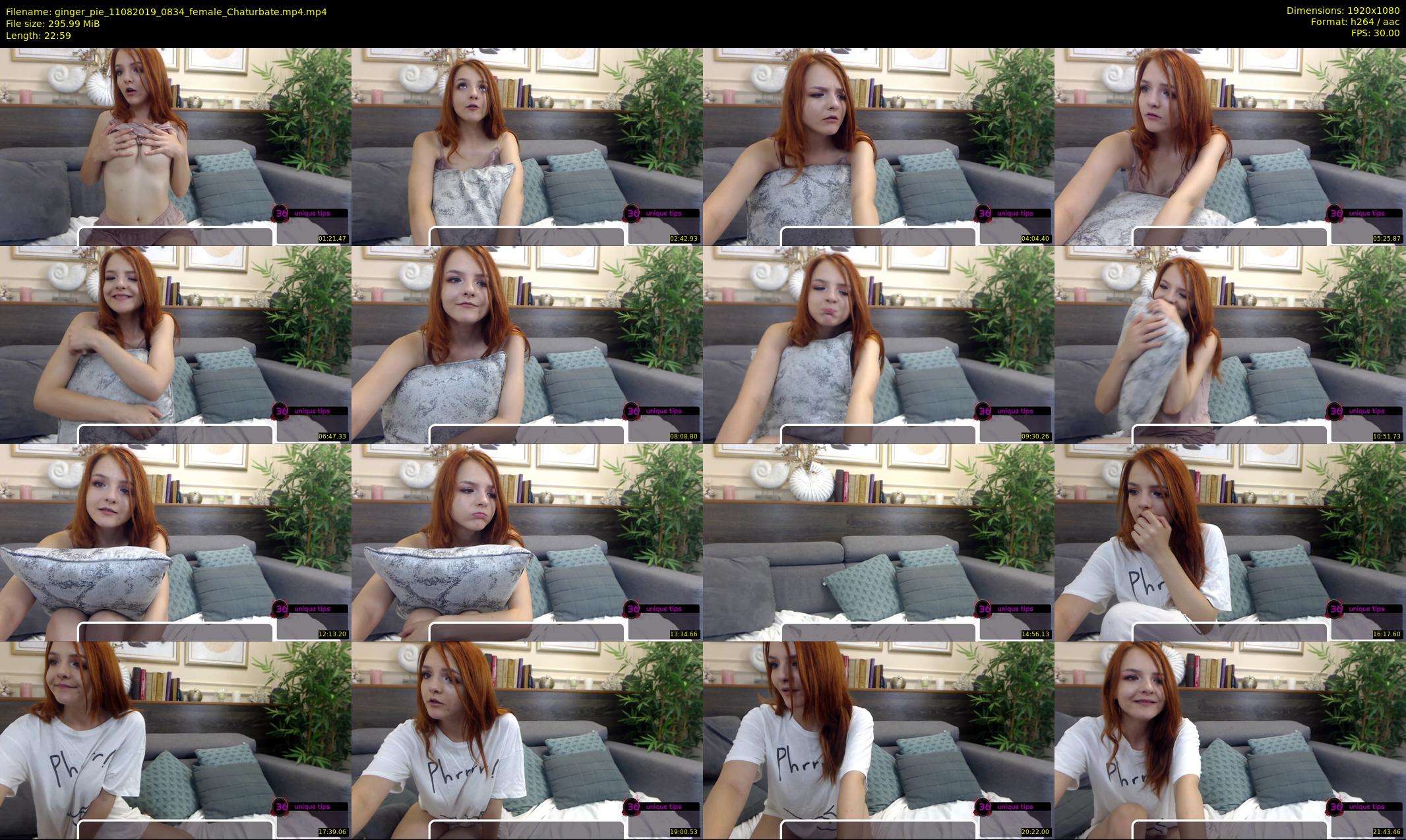 ginger_pie — 23 minute Chaturbate female cam show recording, 1080p, Aug 11, 2019