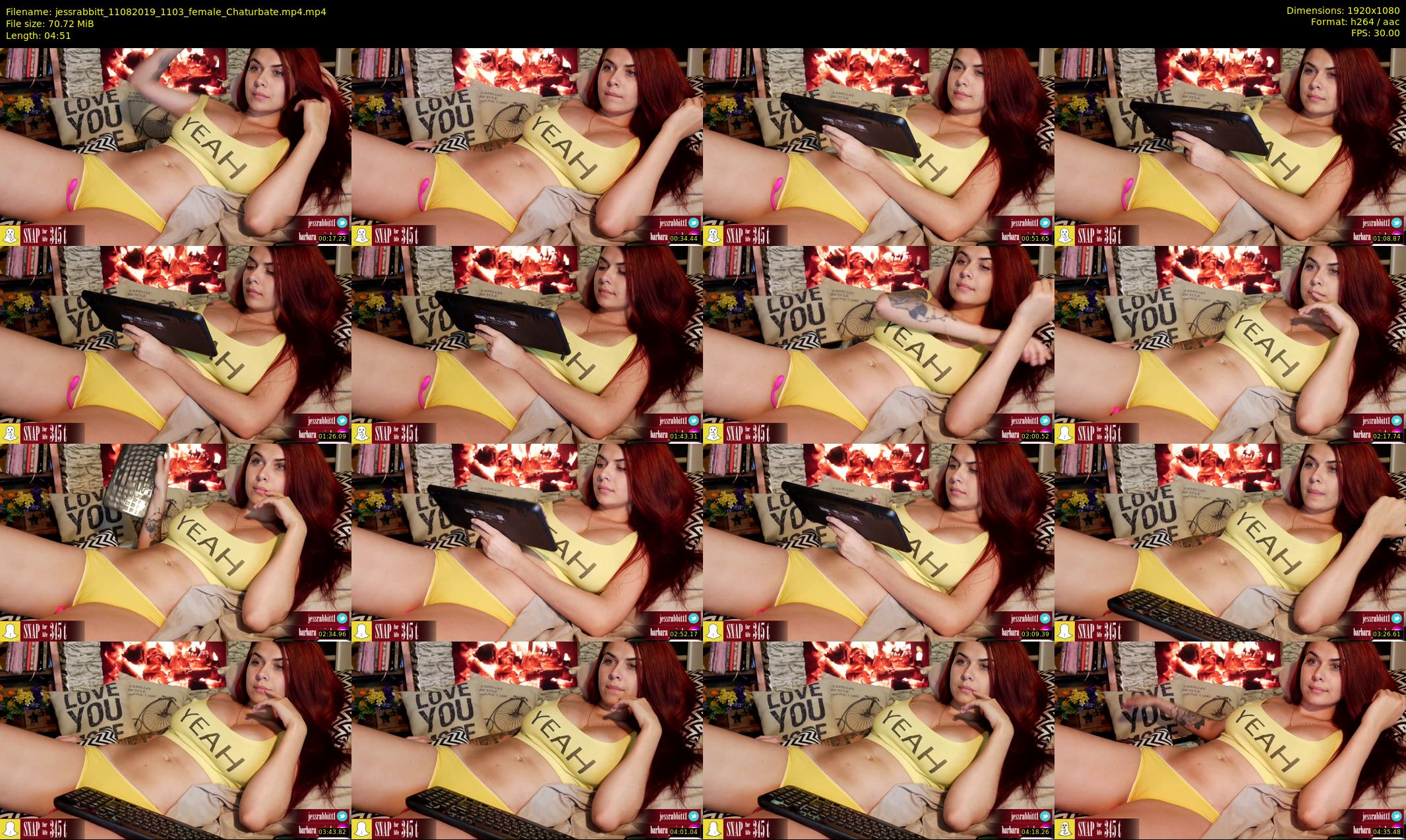 jessrabbitt — 5 minute Chaturbate female cam show recording, 1080p, Aug 11, 2019