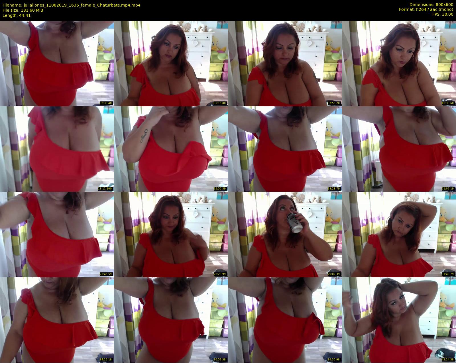 julialiones — 45 minute Chaturbate female cam show recording, 480p, Aug 11, 2019