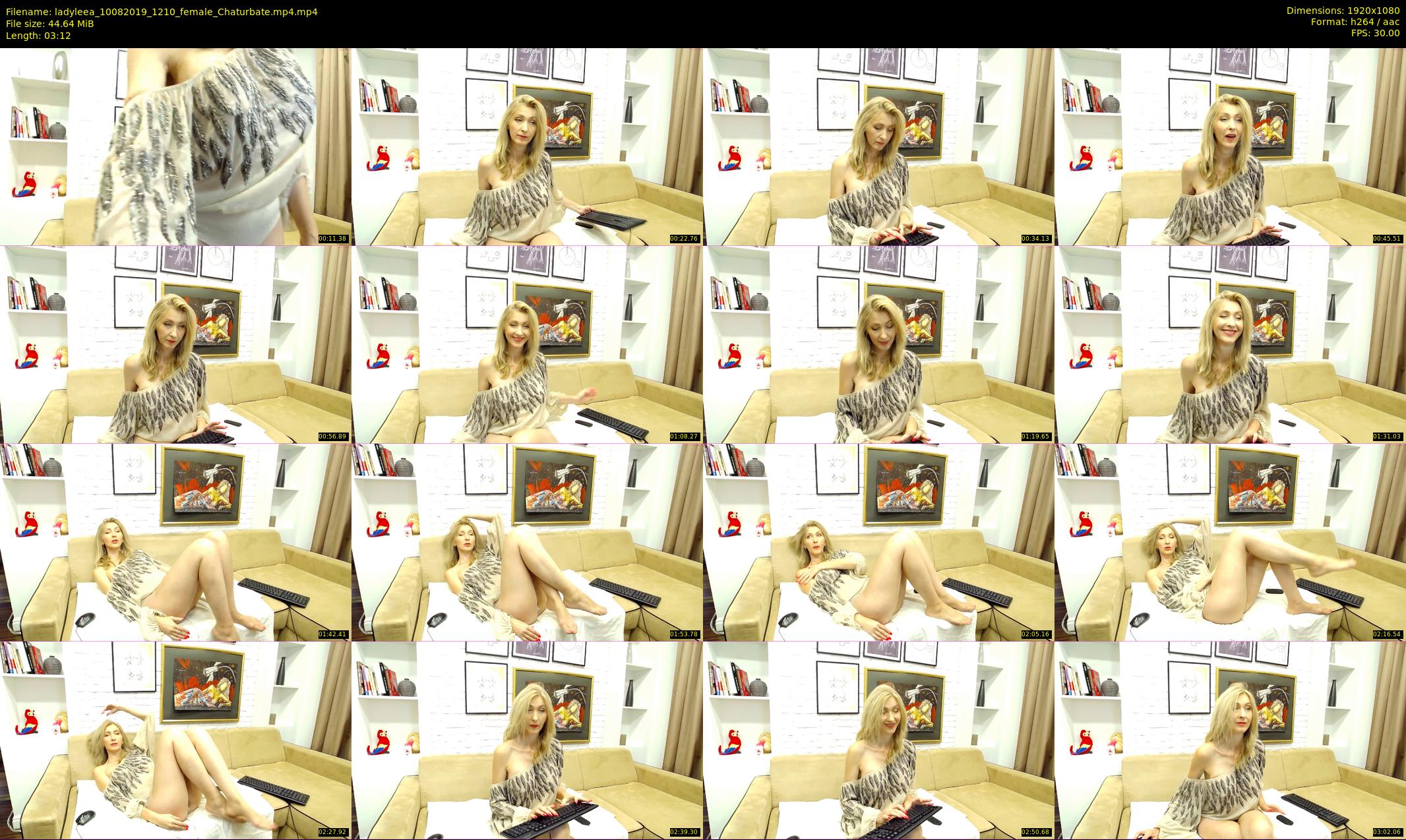 ladyleea — 4 minute Chaturbate female cam show recording, 1080p, Aug 10, 2019