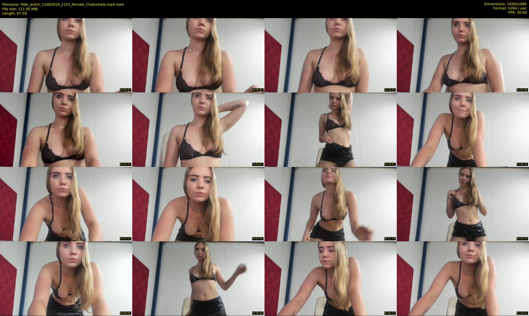little_dutch — 8 minute Chaturbate female cam show recording, 1080p, Aug 11, 2019