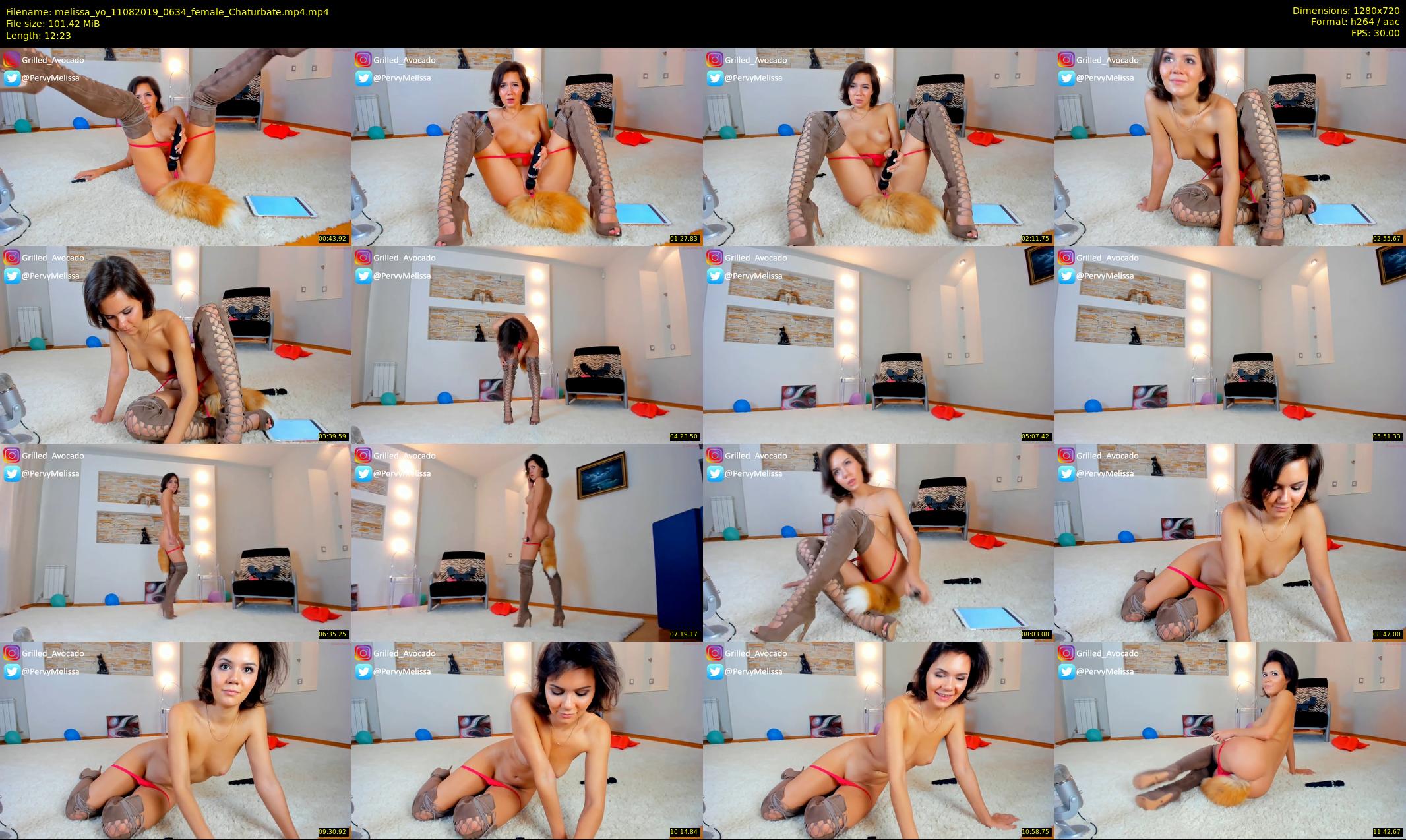 melissa_yo — 13 minute Chaturbate female cam show recording, 720p, Aug 11, 2019