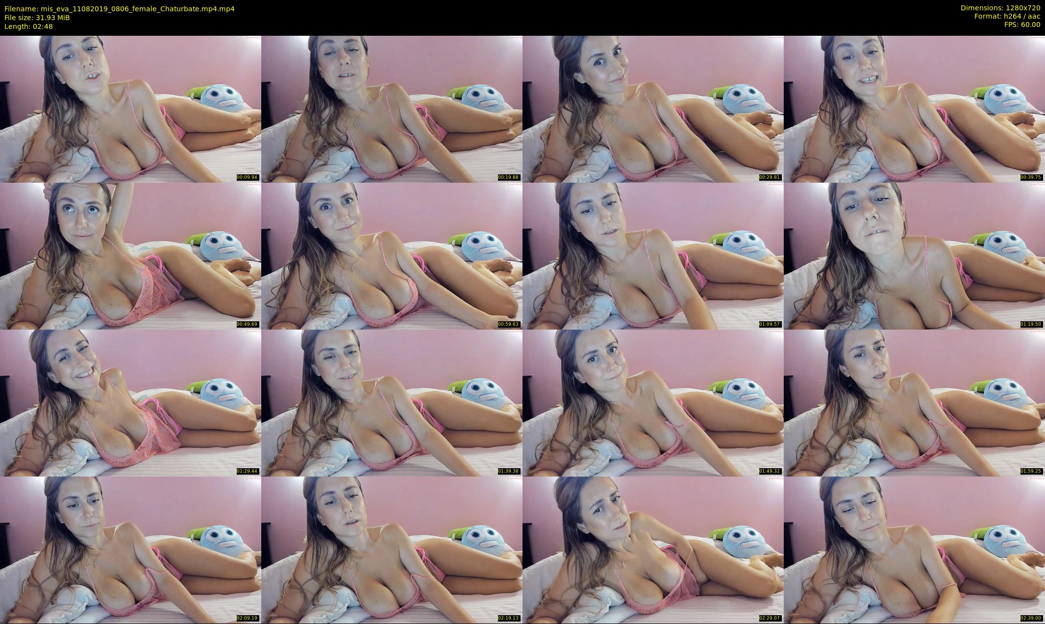 mis_eva — 3 minute Chaturbate female cam show recording, 720p, Aug 11, 2019