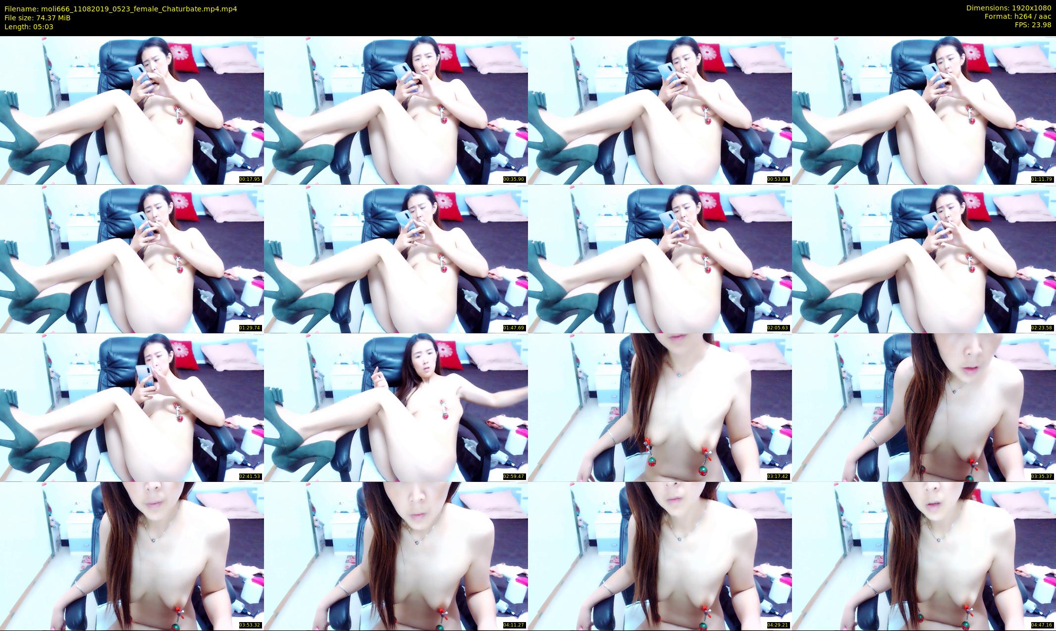moli666 — 6 minute Chaturbate female cam show recording, 1080p, Aug 11, 2019