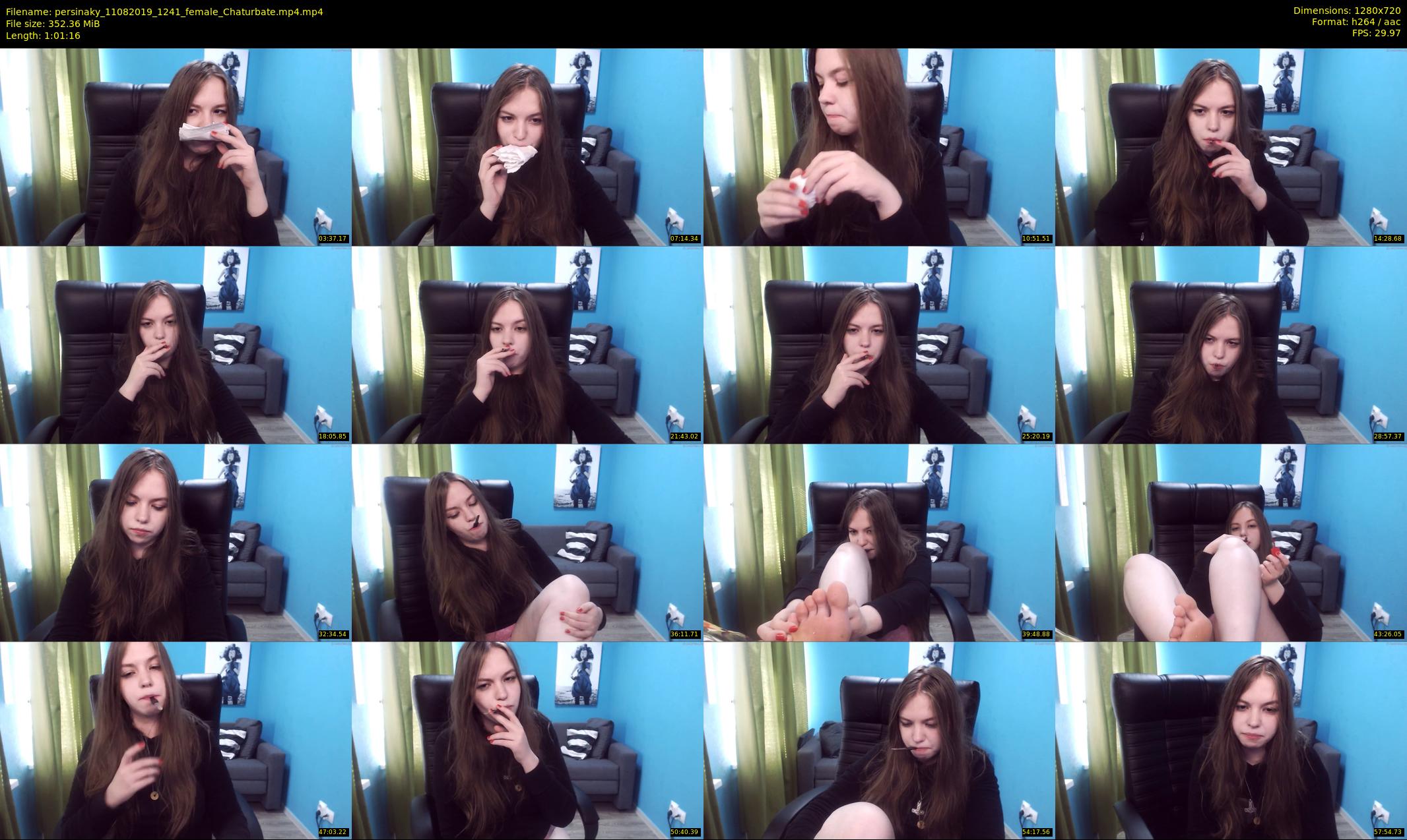 persinaky — 62 minute Chaturbate female cam show recording, 720p, Aug 11, 2019
