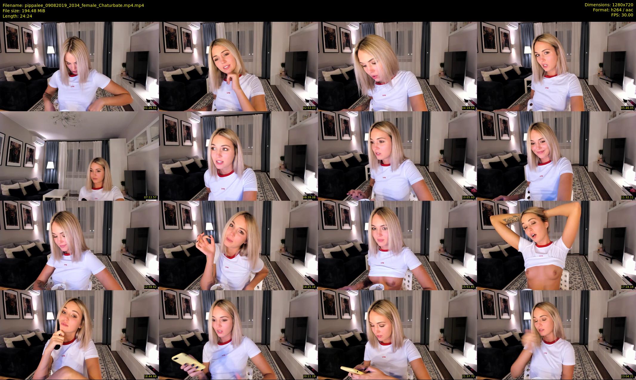 pippalee — 25 minute Chaturbate female cam show recording, 720p, Aug 9, 2019