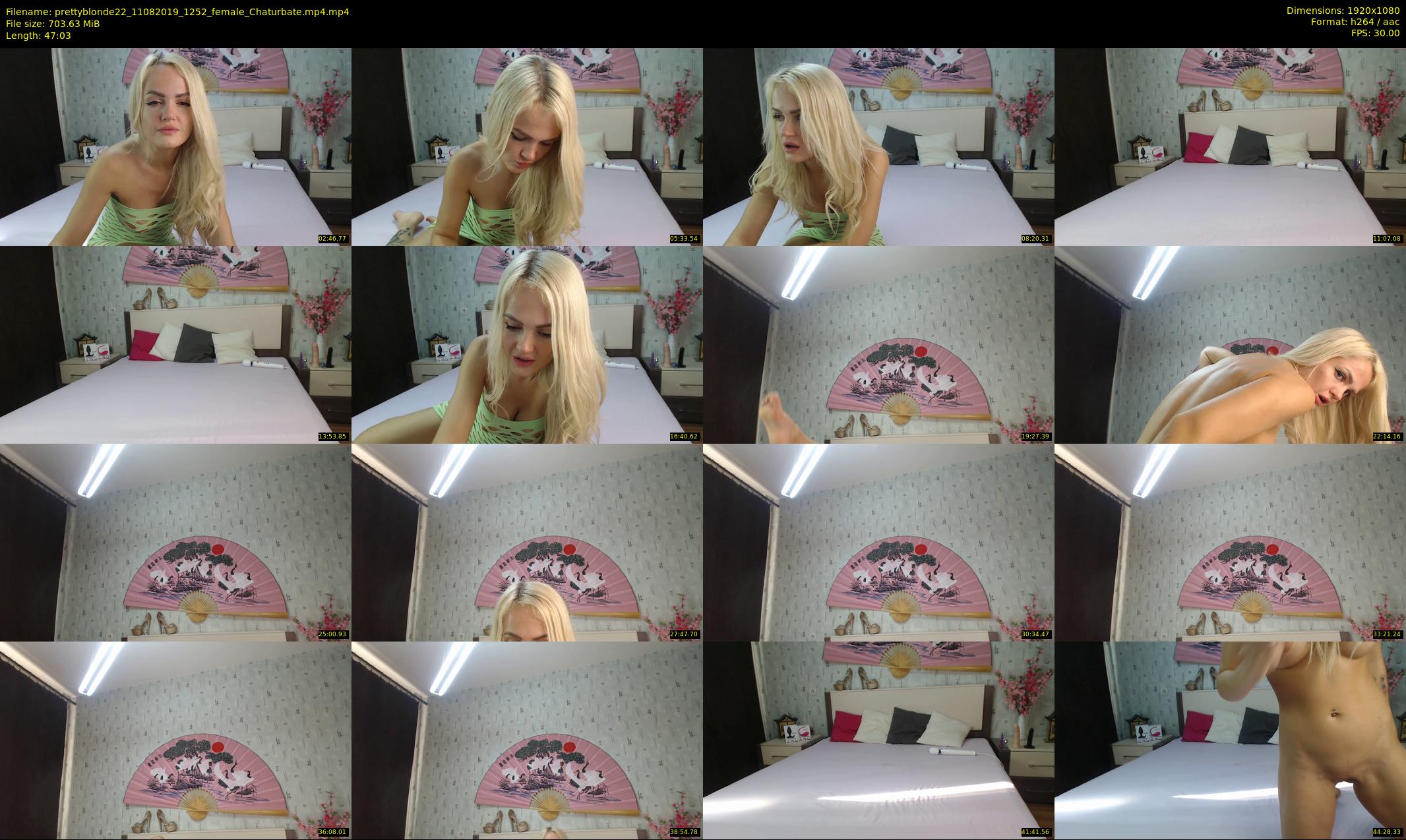prettyblonde22 — 48 minute Chaturbate female cam show recording, 1080p, Aug 11, 2019