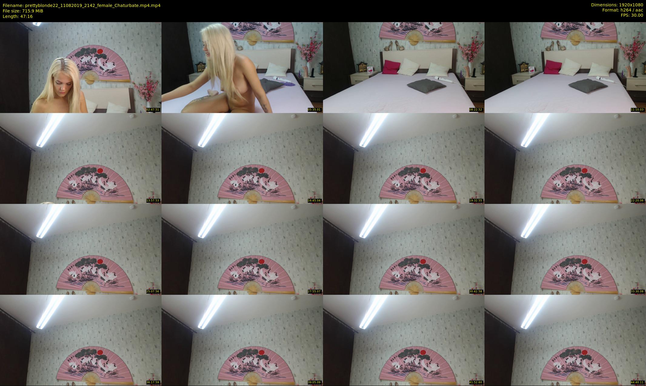 prettyblonde22 — 48 minute Chaturbate female cam show recording, 1080p, Aug 11, 2019