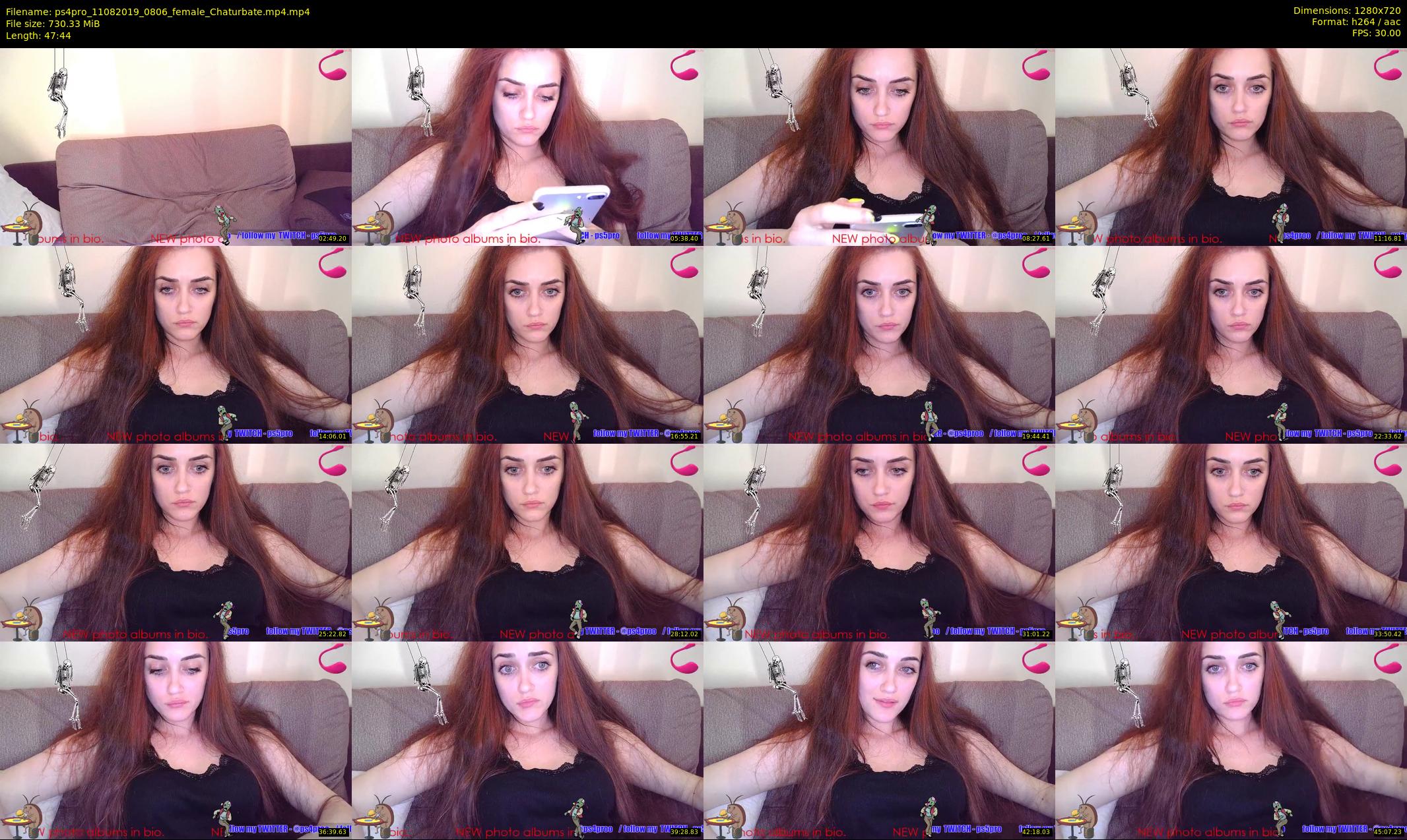 ps4pro — 48 minute Chaturbate female cam show recording, 720p, Aug 11, 2019