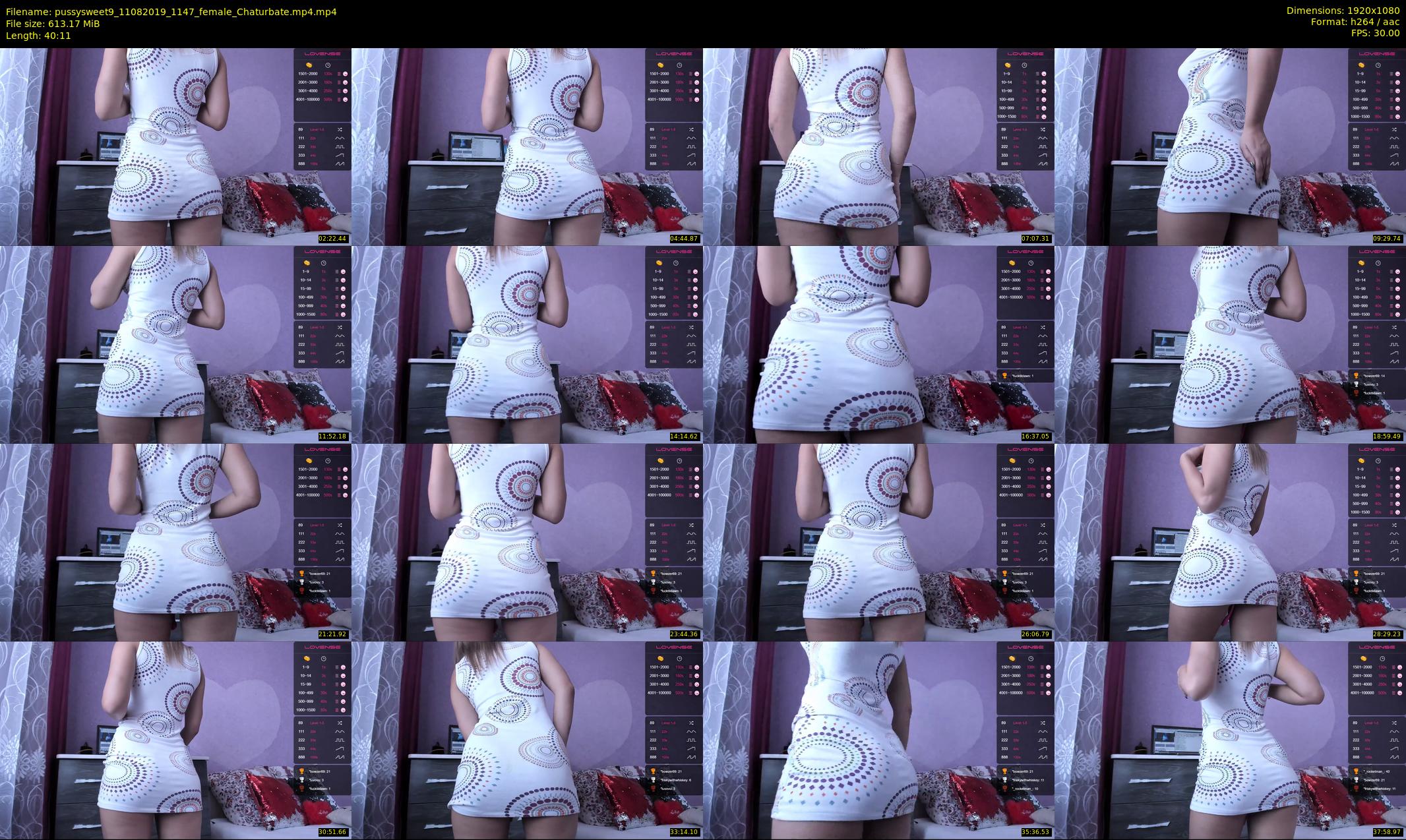 pussysweet9 — 41 minute Chaturbate female cam show recording, 1080p, Aug 11, 2019