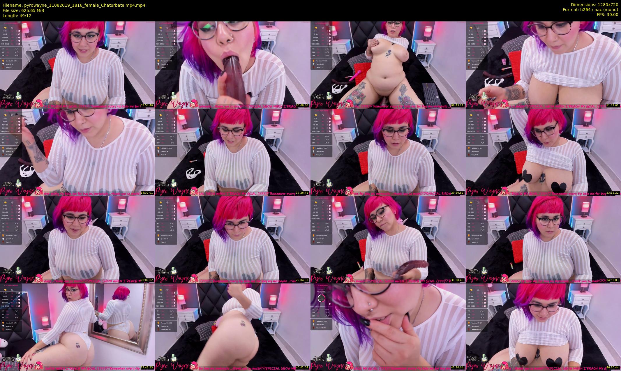pyrowayne — 50 minute Chaturbate female cam show recording, 720p, Aug 11, 2019