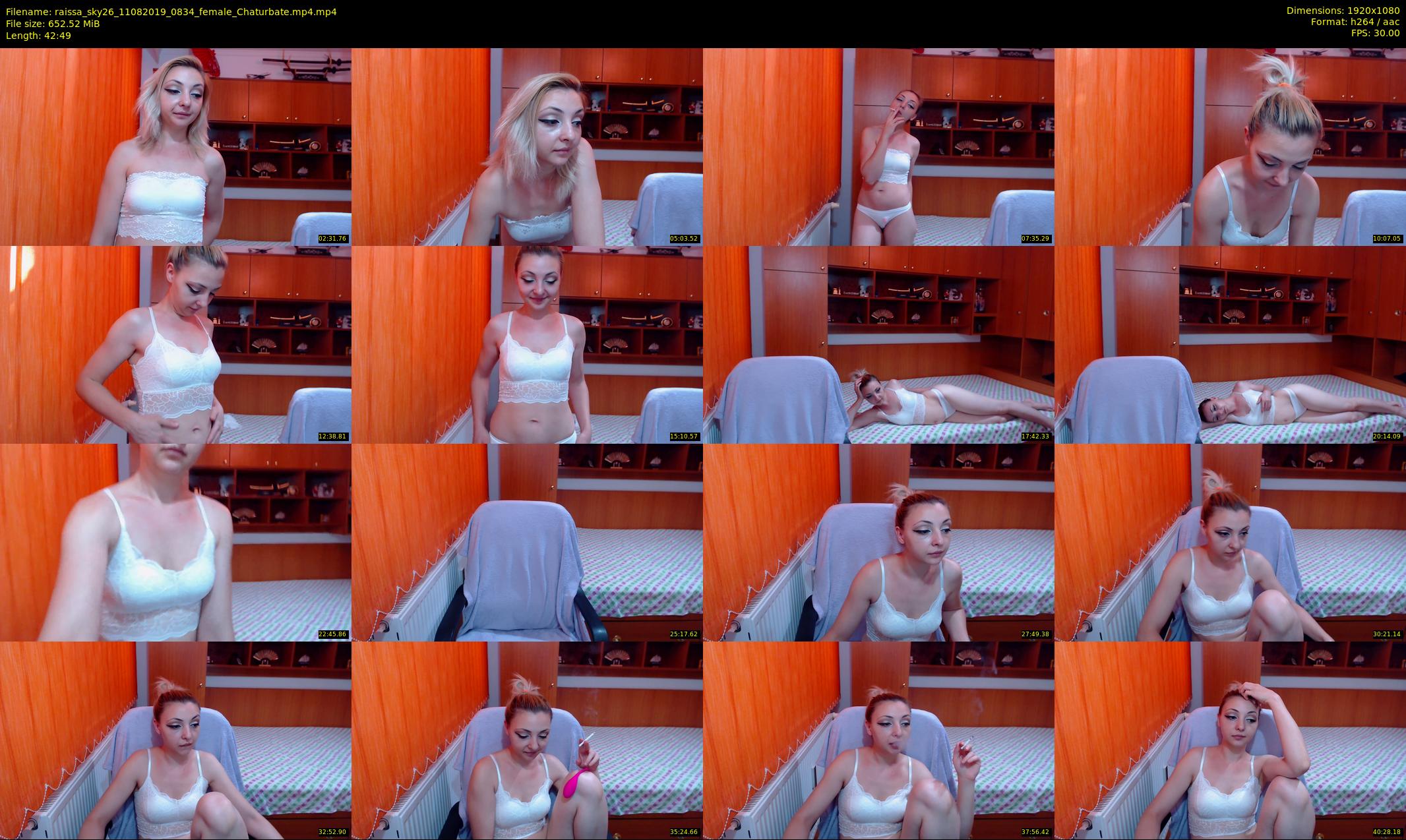 raissa_sky26 — 43 minute Chaturbate female cam show recording, 1080p, Aug 11, 2019