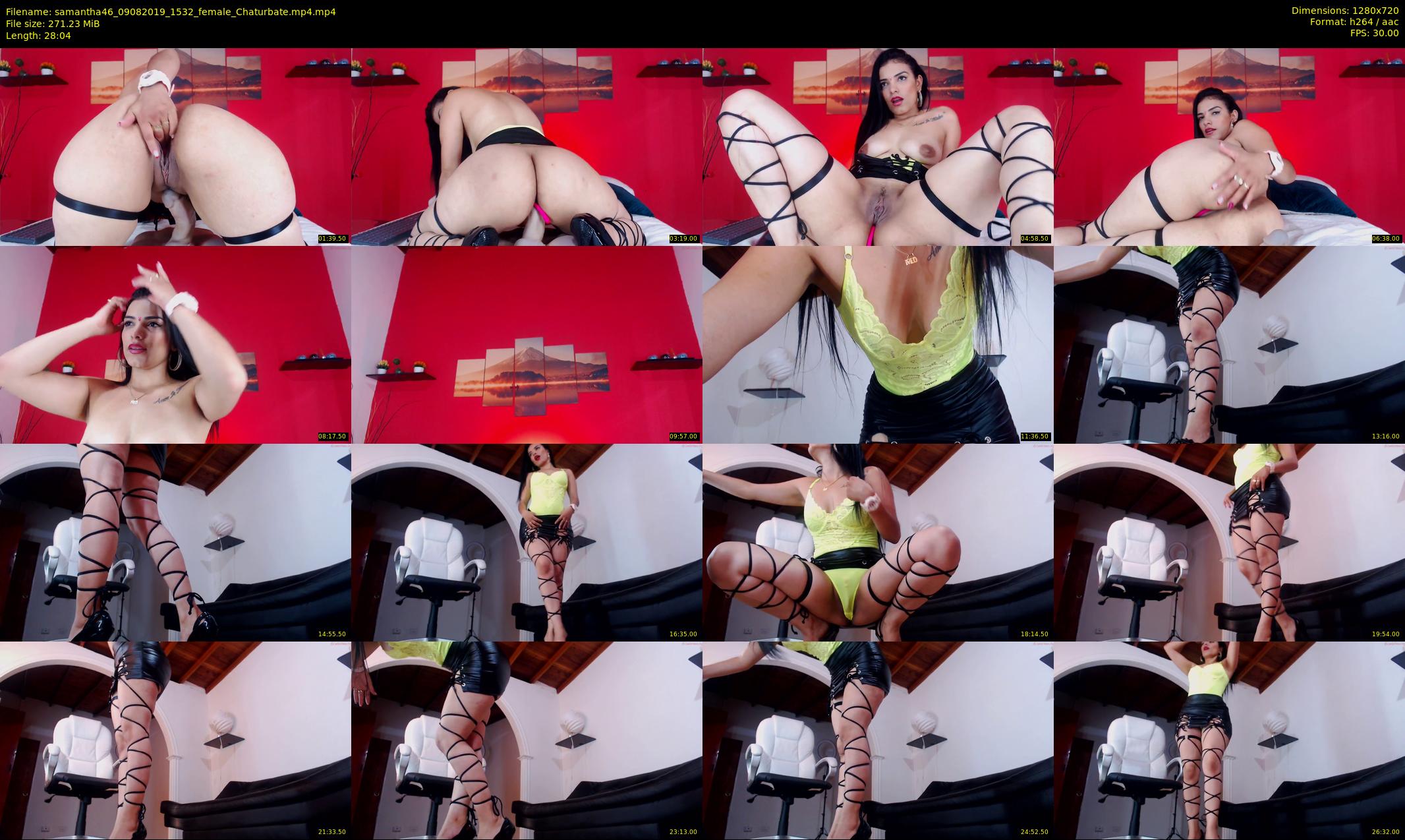 samantha46 — 29 minute Chaturbate female cam show recording, 720p, Aug 9, 2019