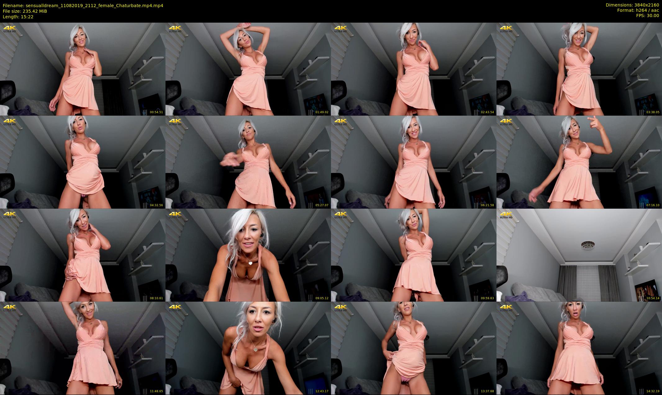 sensualldream — 16 minute Chaturbate female cam show recording, 4K, Aug 11, 2019