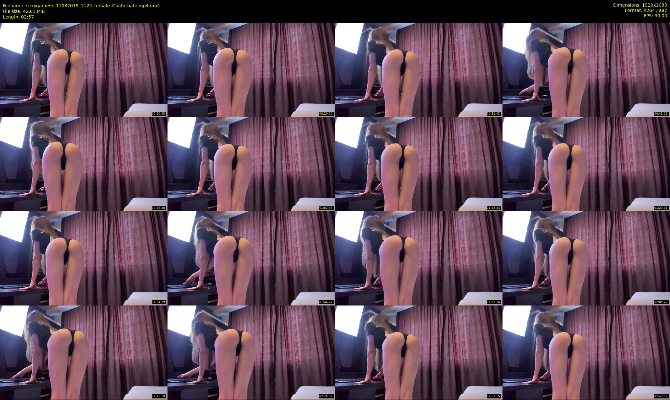 sexygamesx — 3 minute Chaturbate female cam show recording, 1080p, Aug 11, 2019