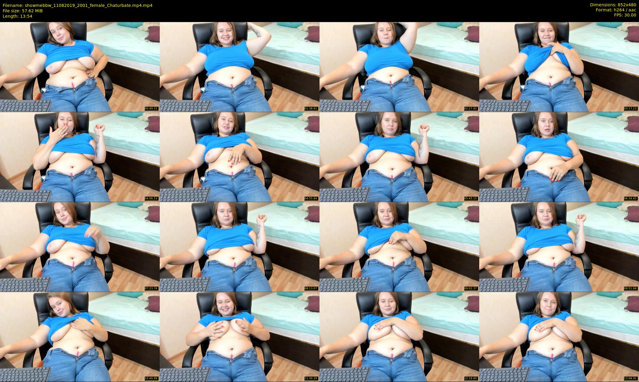 showmebbw — 14 minute Chaturbate female cam show recording, 480p, Aug 11, 2019