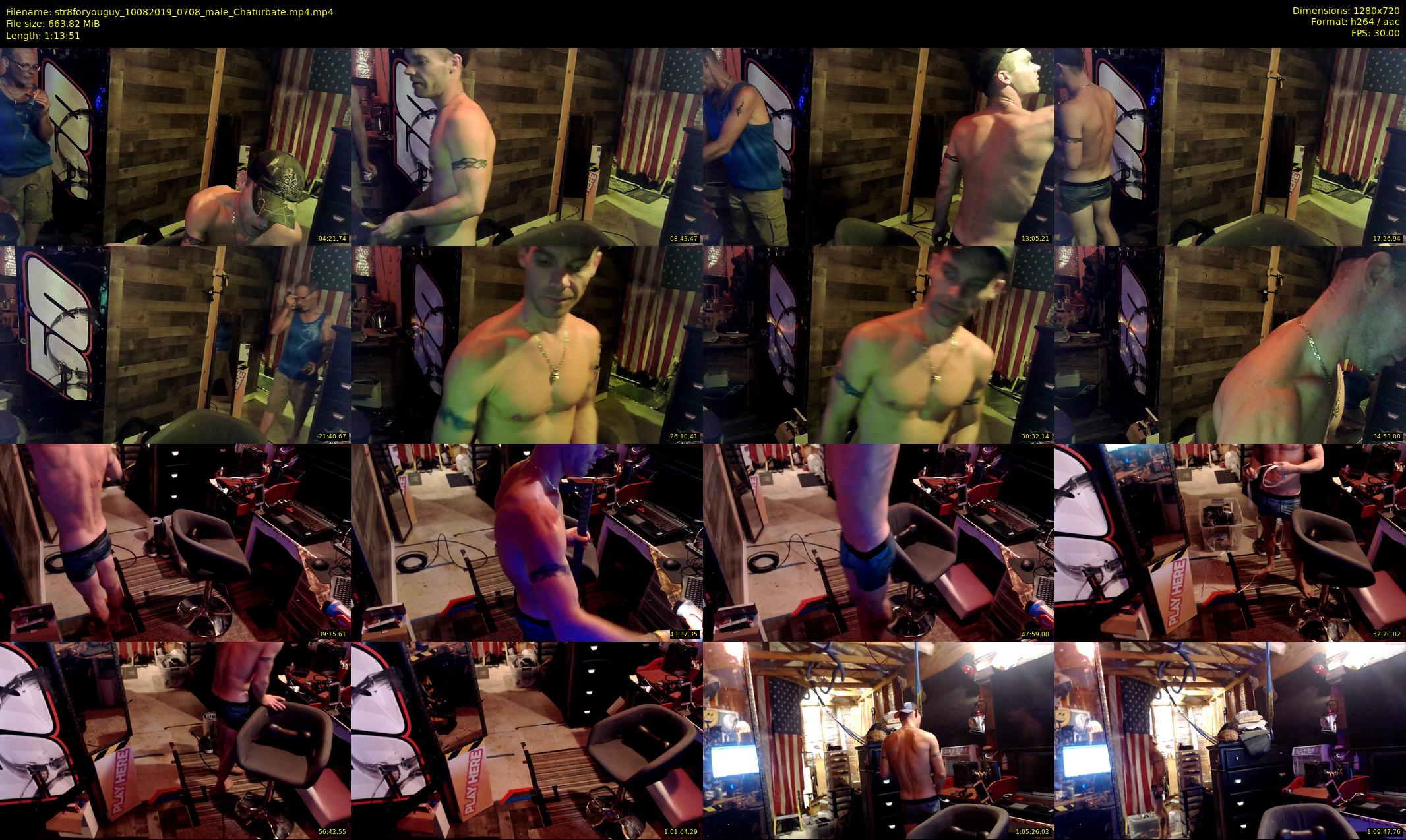 str8foryouguy — 74 minute Chaturbate male cam show recording, 720p, Aug 10, 2019