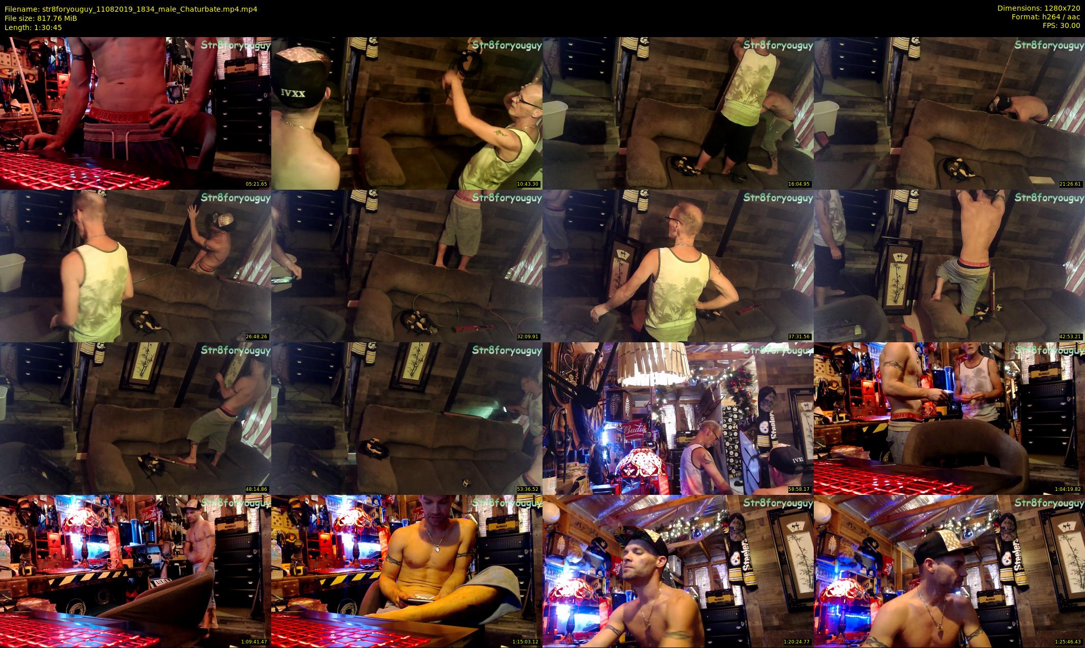 str8foryouguy — 91 minute Chaturbate male cam show recording, 720p, Aug 11, 2019