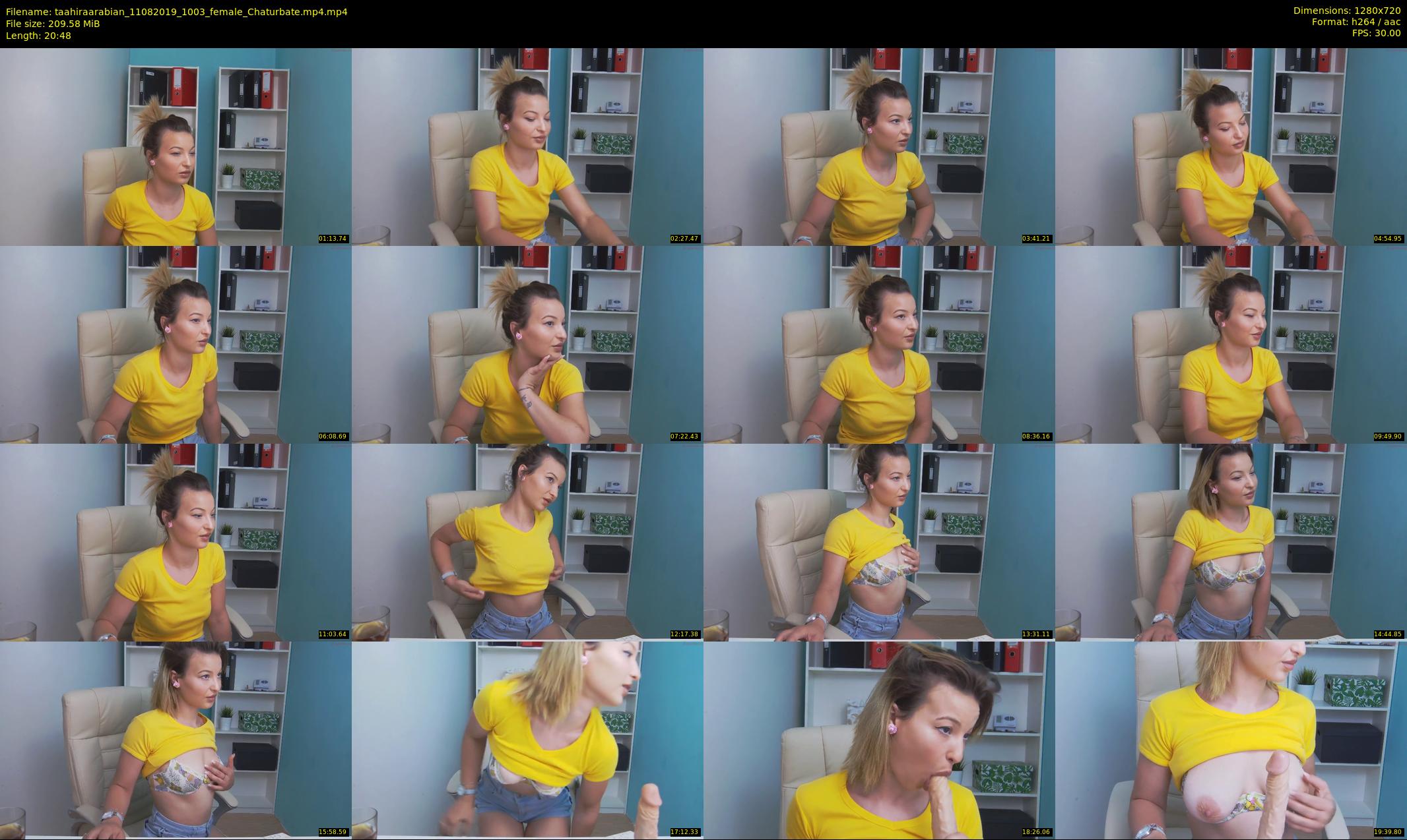taahiraarabian — 21 minute Chaturbate female cam show recording, 720p, Aug 11, 2019